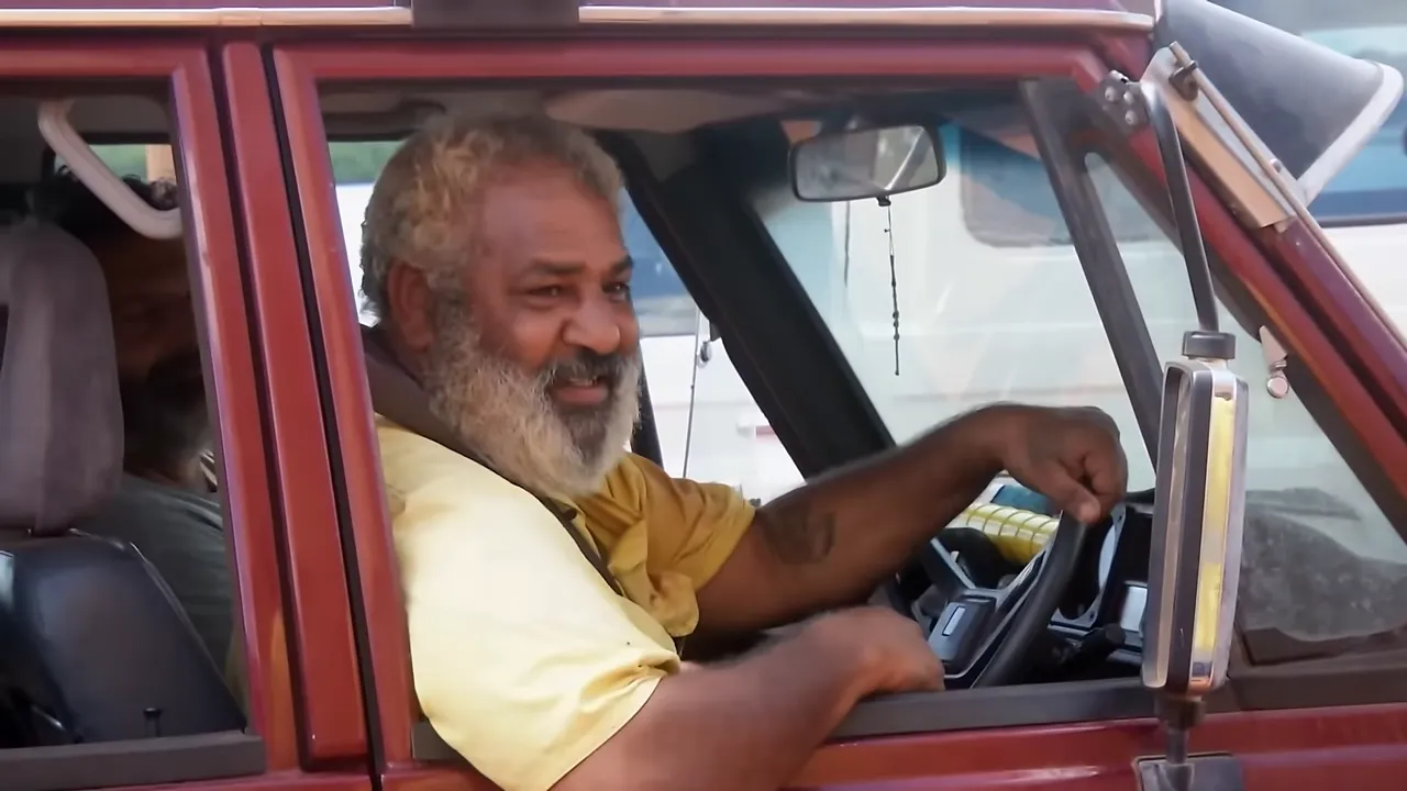Local community greeting truck delivering Christmas supplies