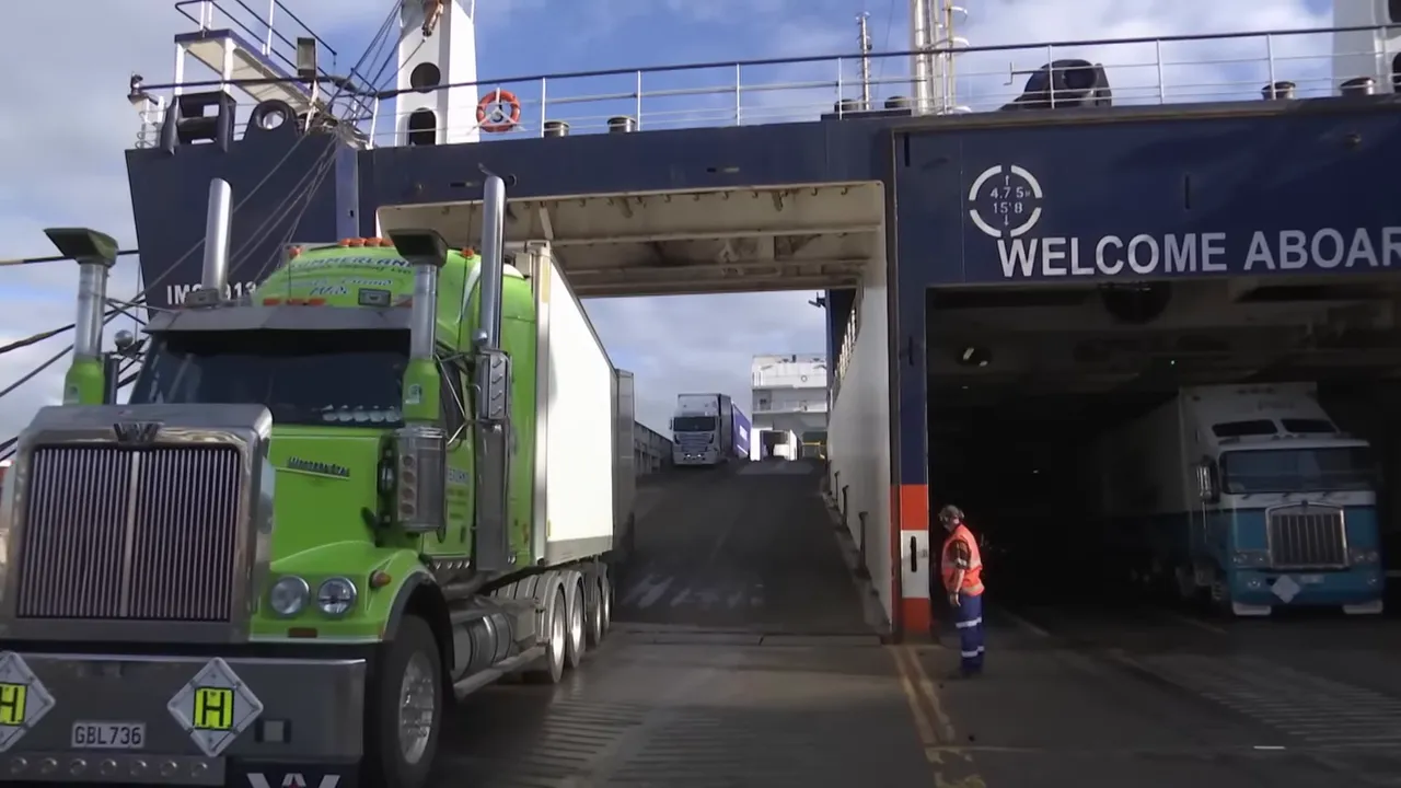 Sludge arrives just in time to board the Cook Strait ferry