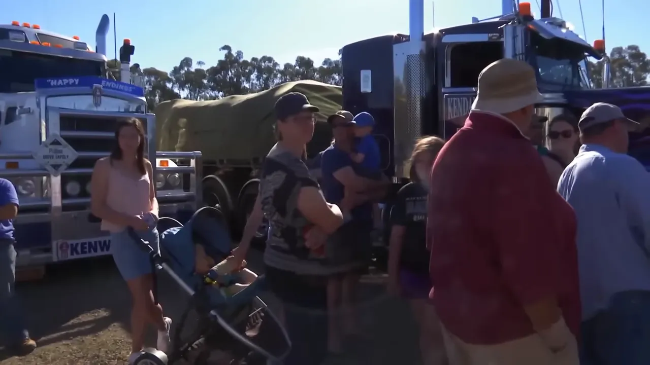 Farmers collecting hay and feed at final delivery