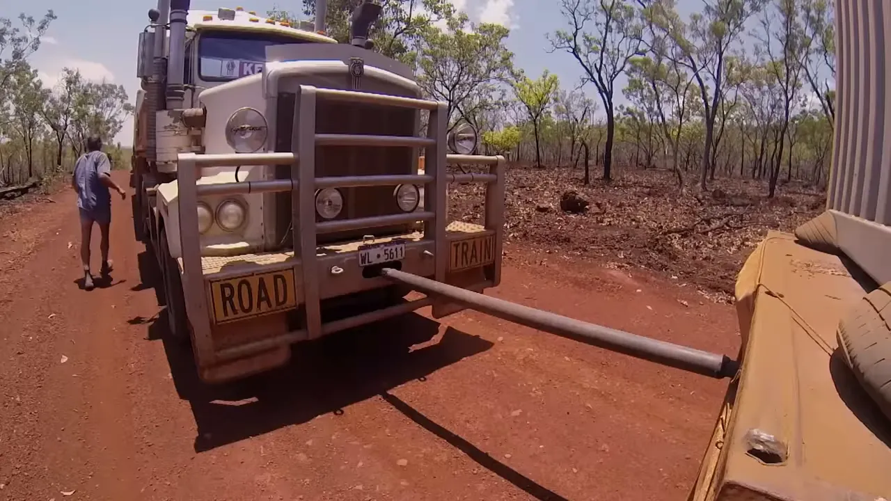 Tow bar failure on the steep jump-up — emergency fixes required