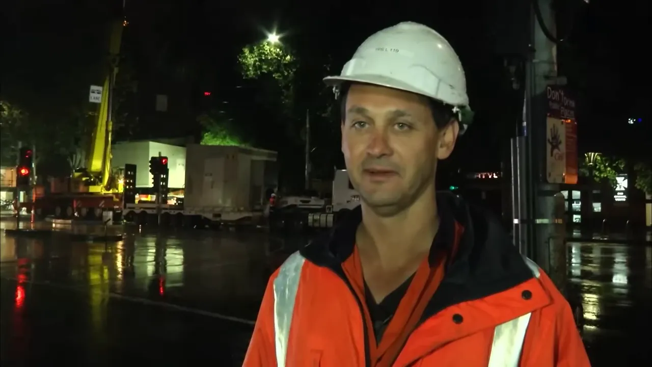 Mark and Brad celebrating near the delivered switchroom at the job site