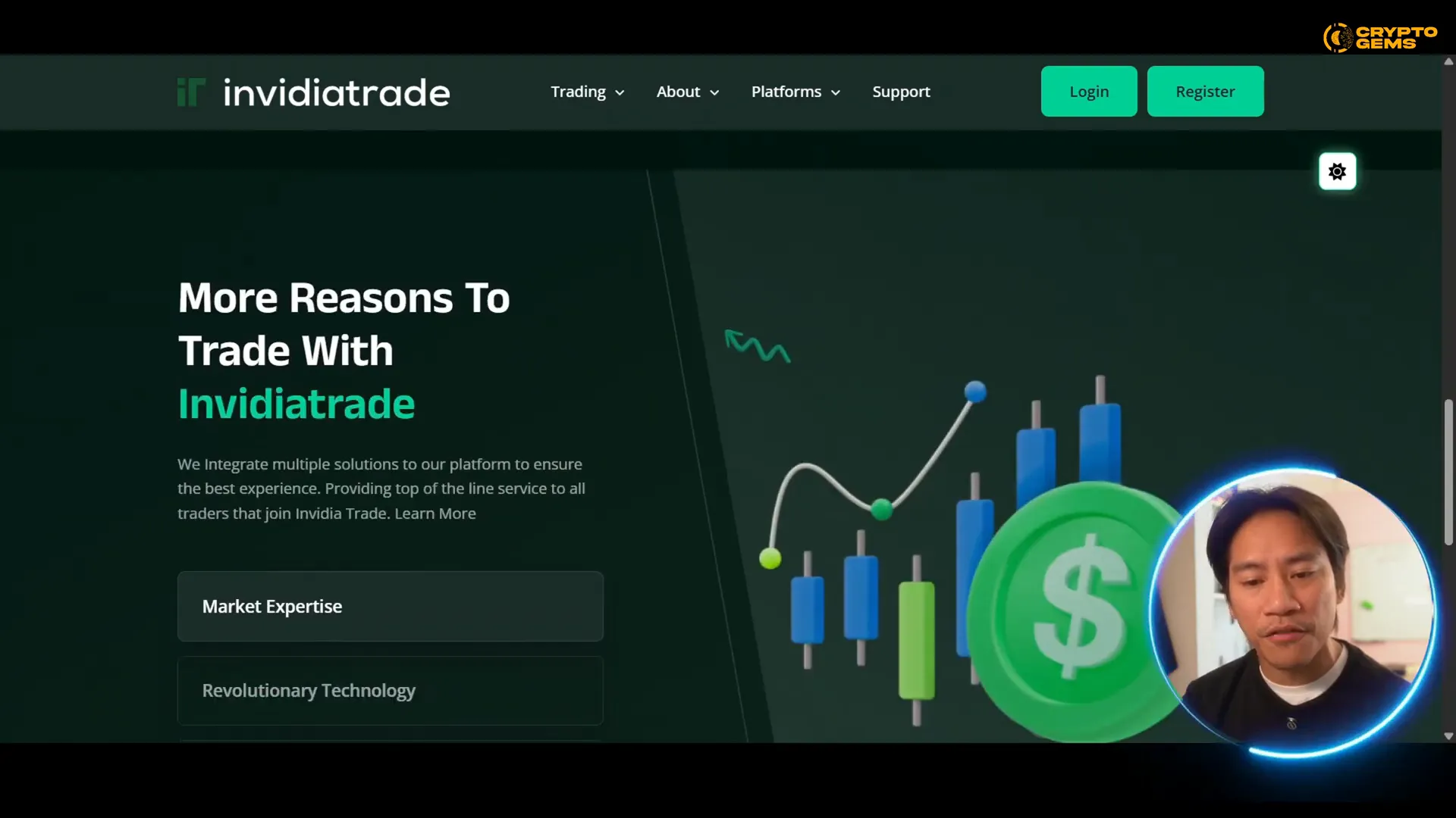 Invidia Trade fee structure and interface overview