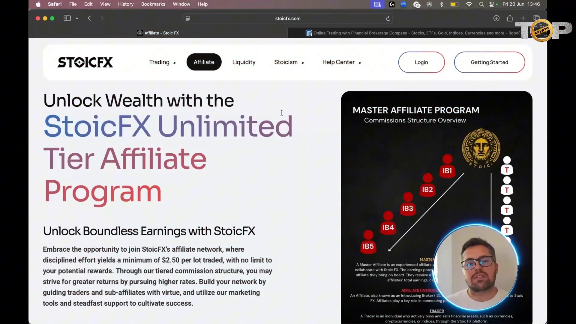 Stoic FX affiliate marketing program details