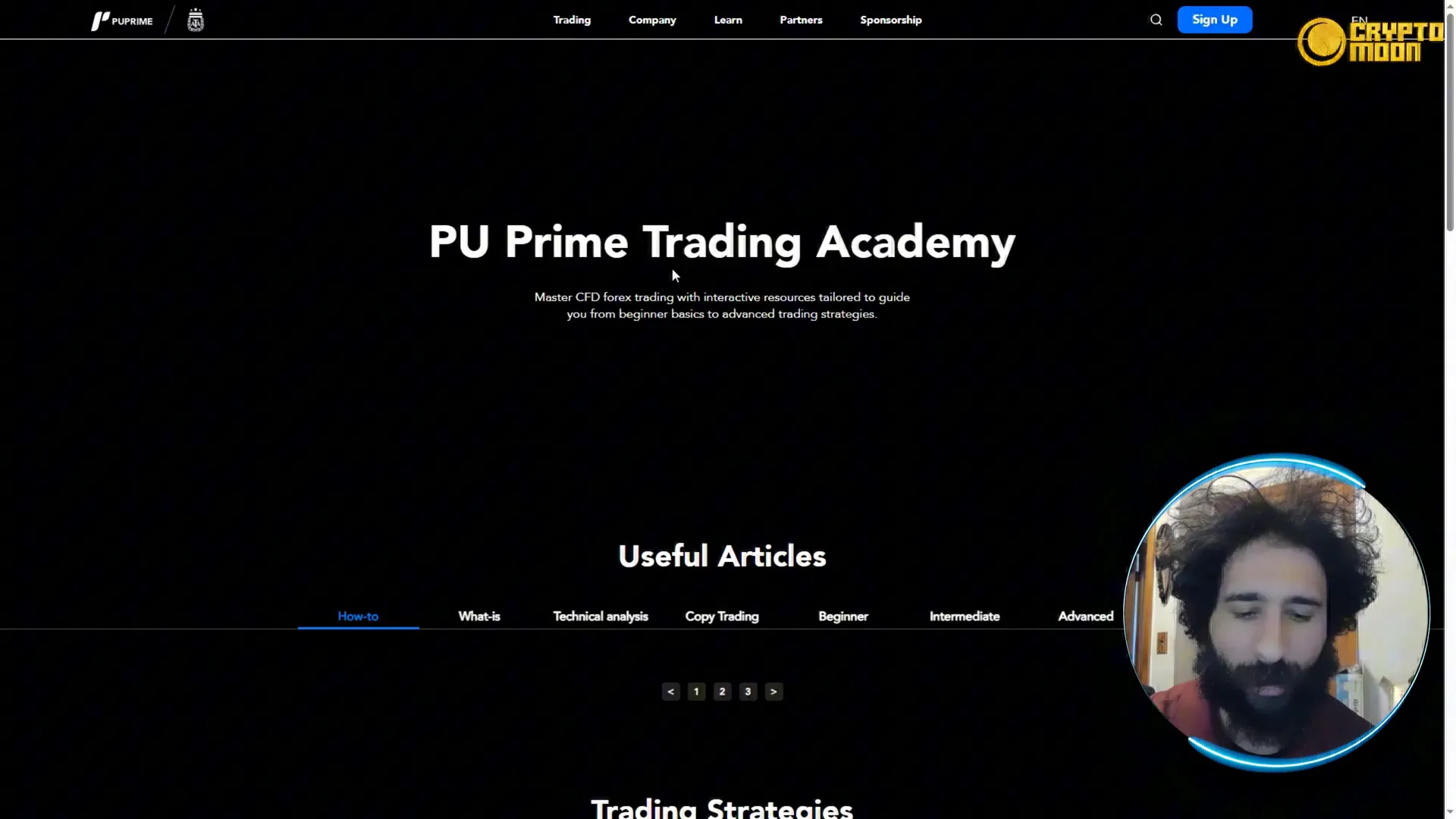 Pu Prime trading platform with educational resources