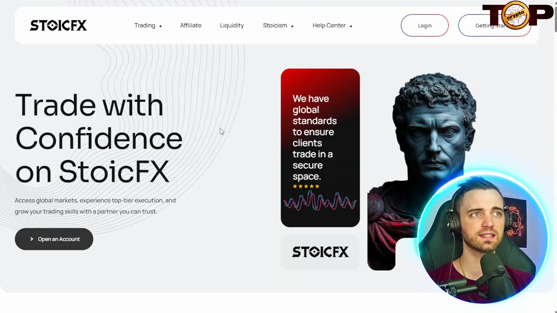 Stoic FX and IFX Brokers logos with trading charts