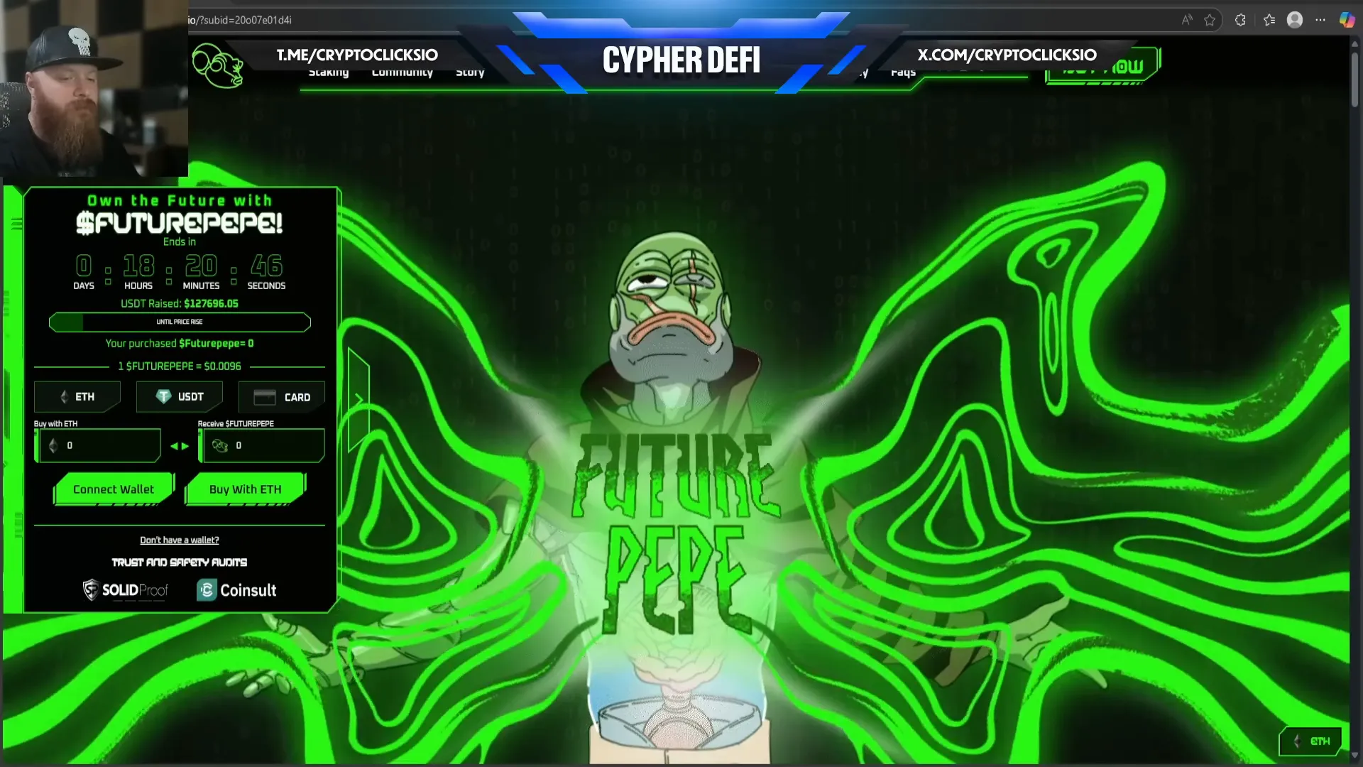 Future Pepe logo and meme coin ecosystem