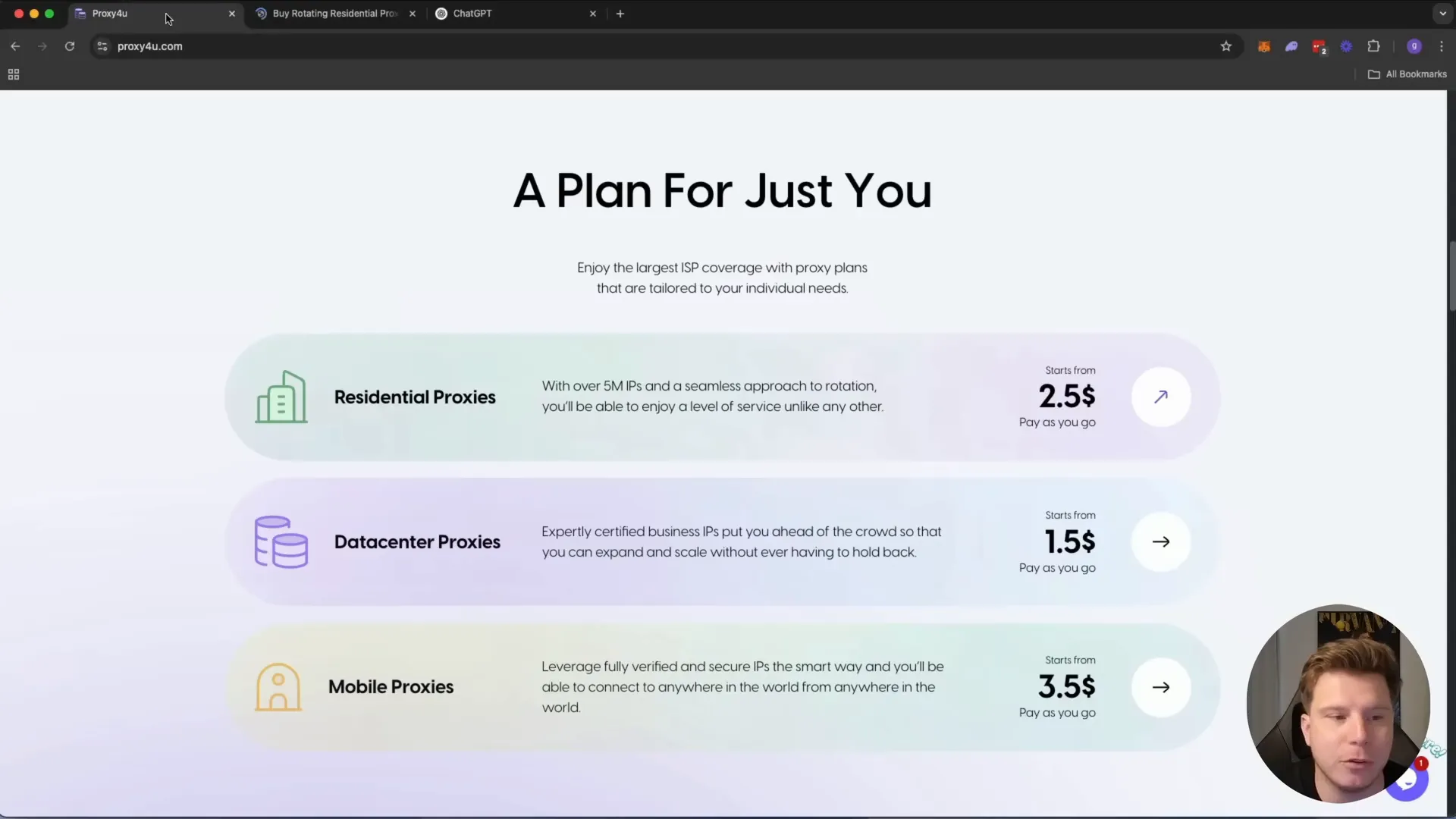 Proxy4U offers over 5 million IPs