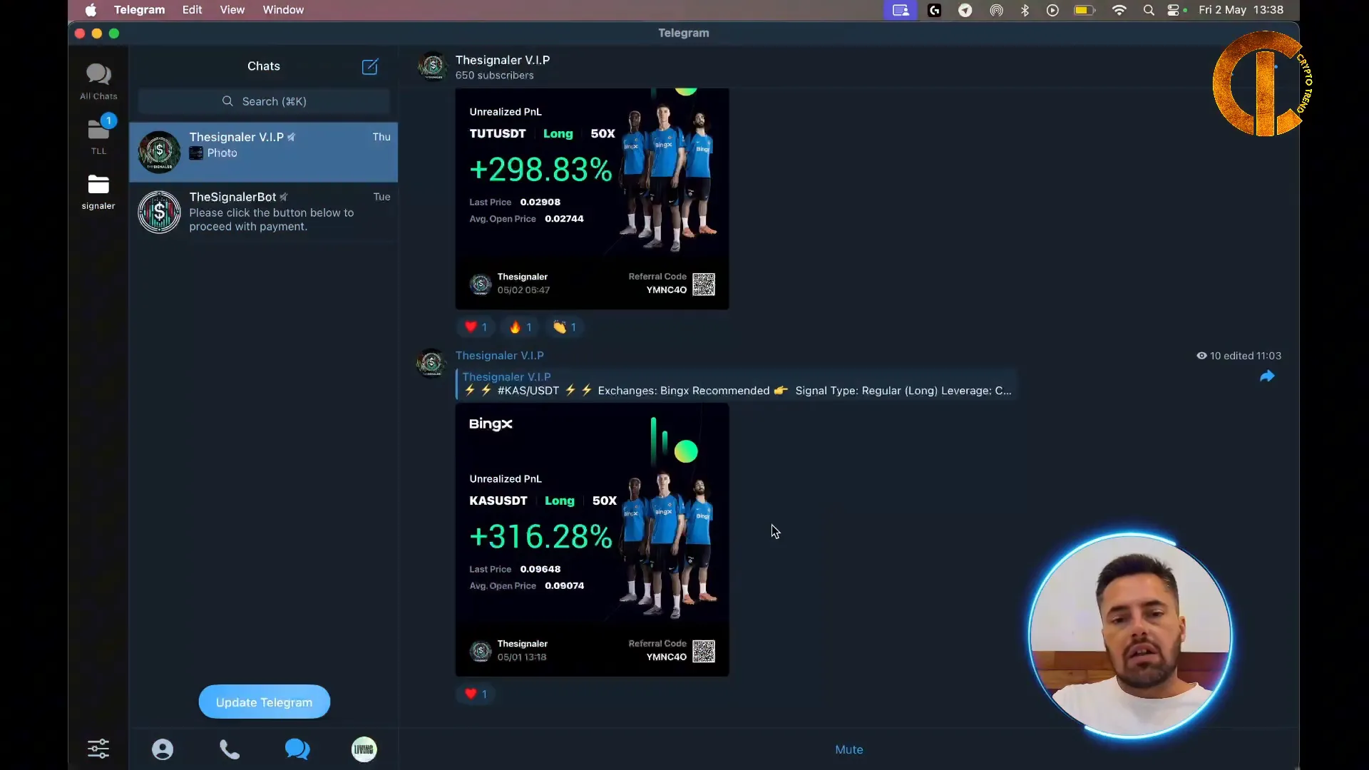 TheSignaler VIP trading group profits and signals