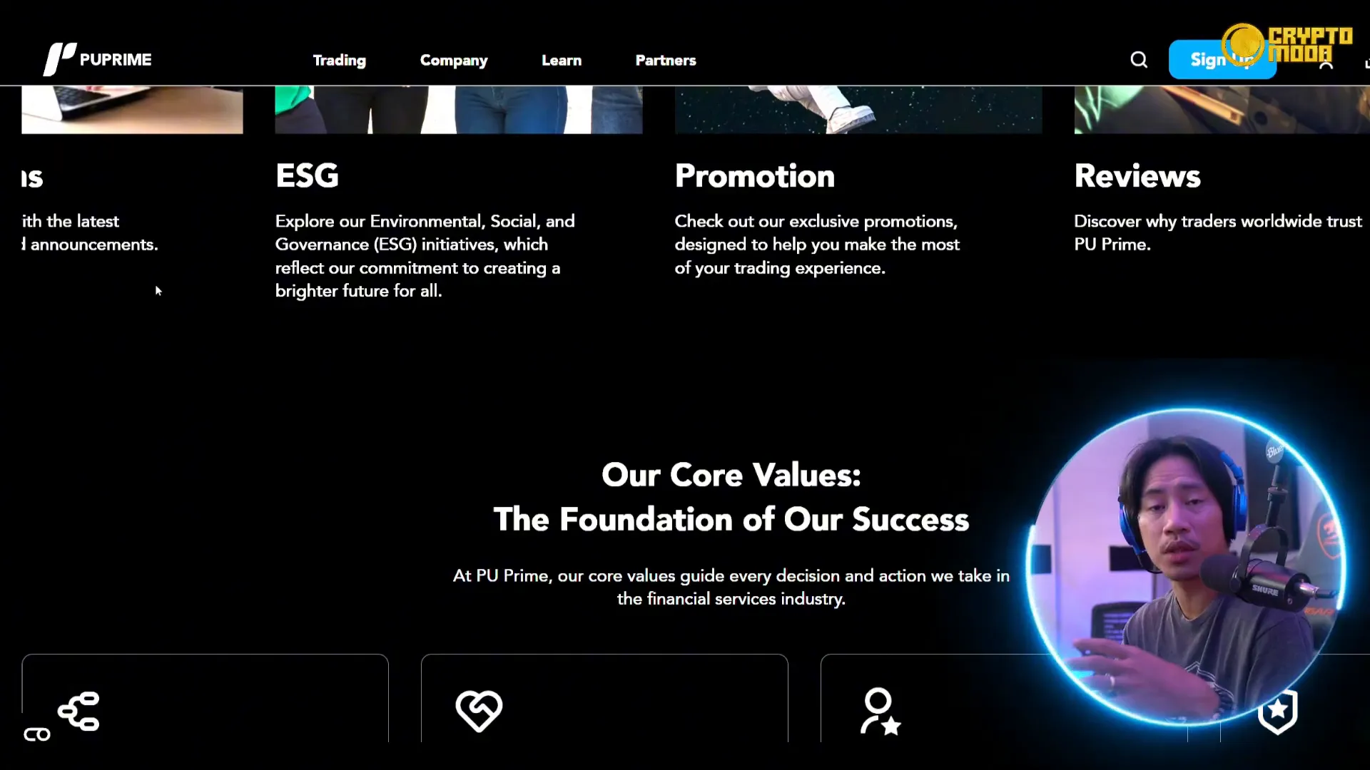 PU Prime About Page