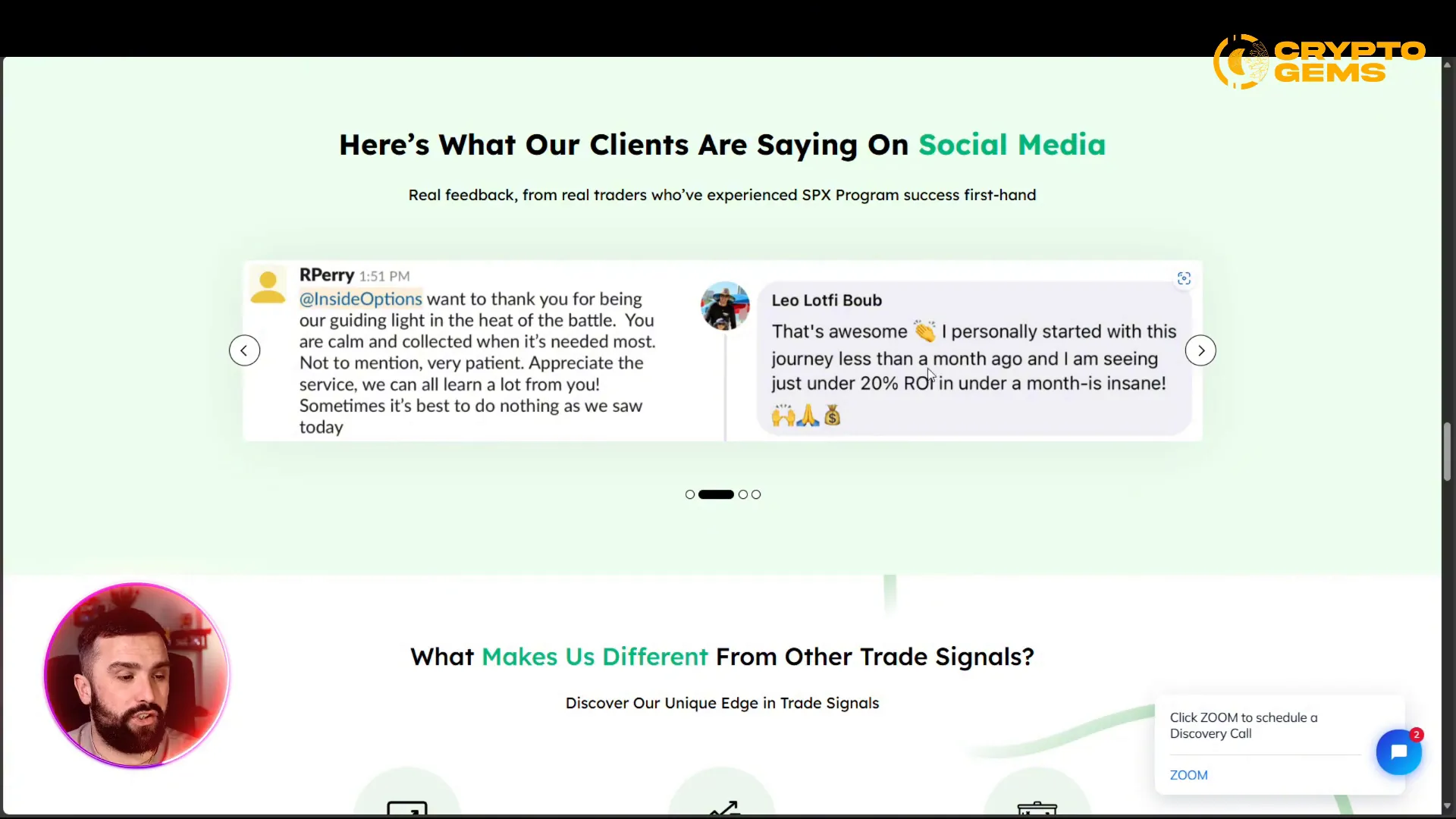 User success story with Inside Options