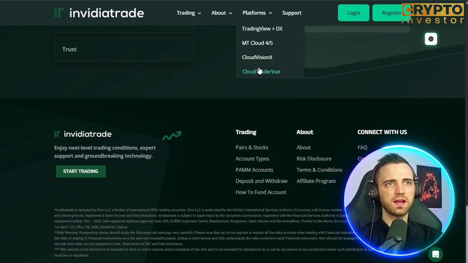 Trading platforms offered by InvidiaTrade and FP Markets