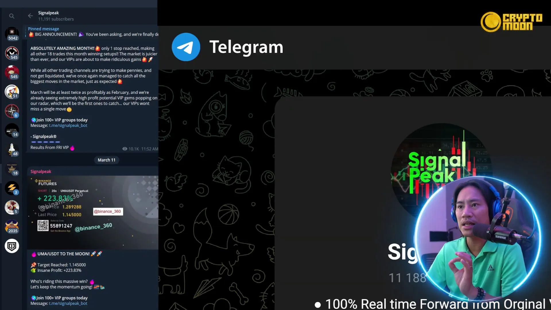 SignalPeak Telegram channels