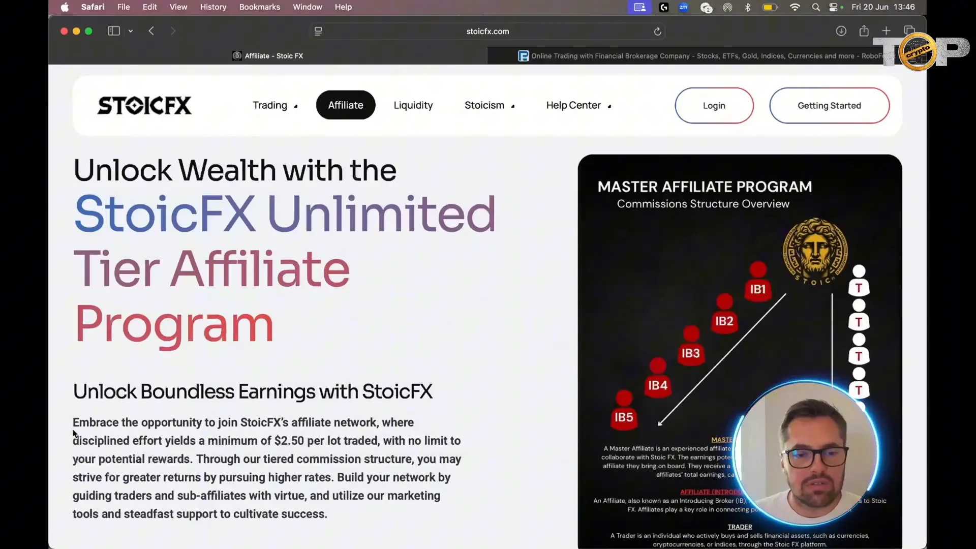 Stoic FX affiliate marketing program details