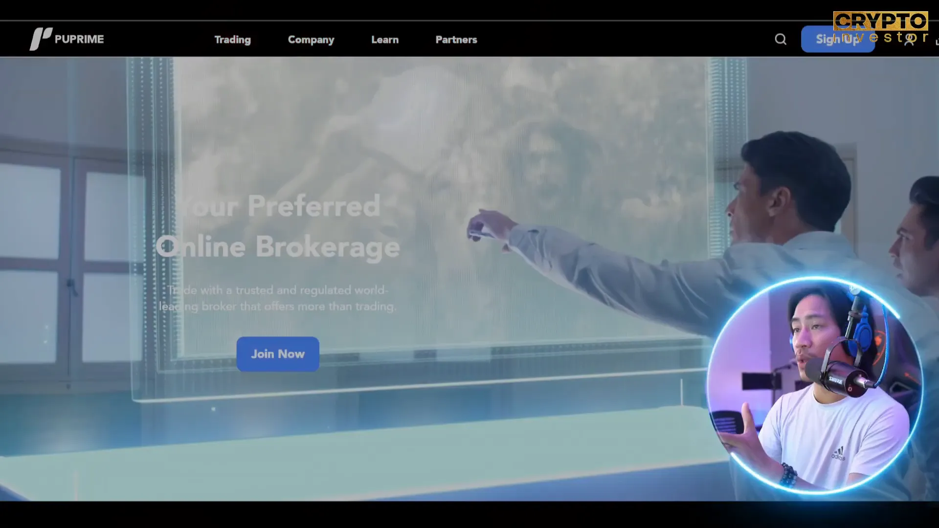 PU Prime landing page