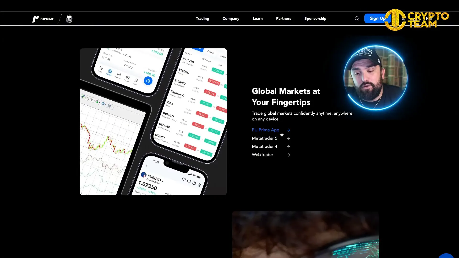 PU Prime trading platforms including MetaTrader 5