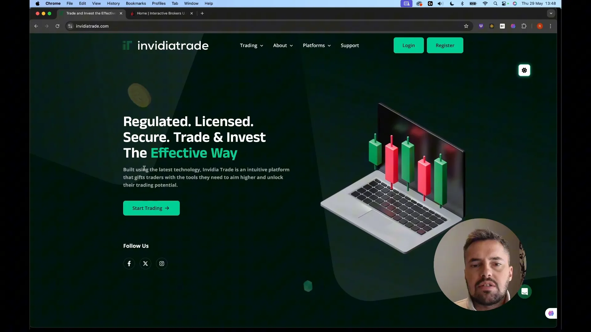 InvidiaTrade platform user-friendly interface