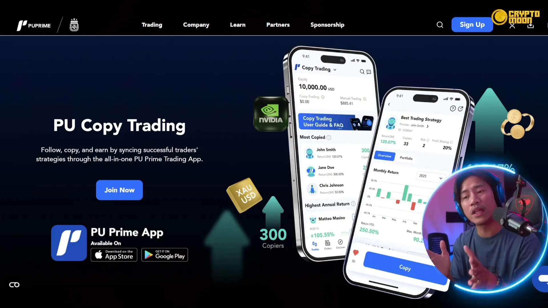 Meta Trader 5 interface showing copy trading features