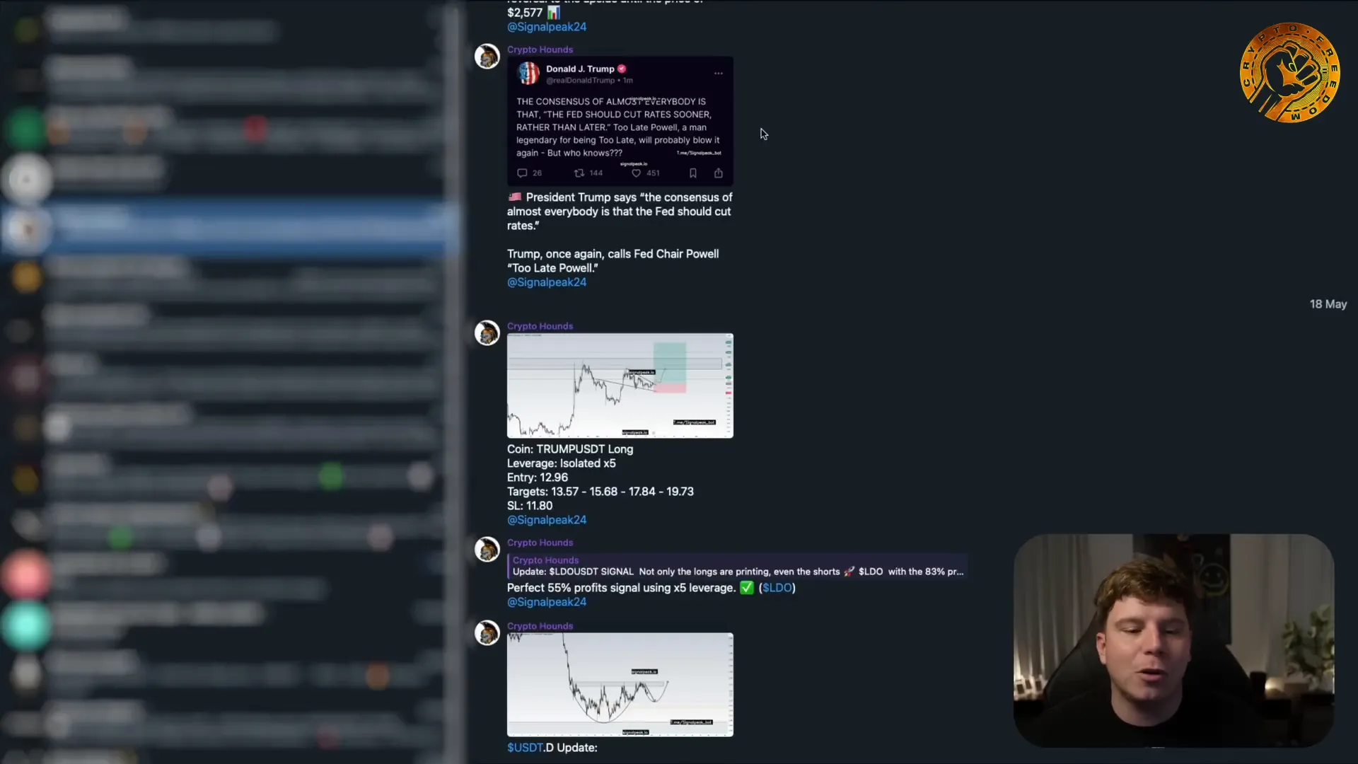 Crypto Hounds trading insights and community support