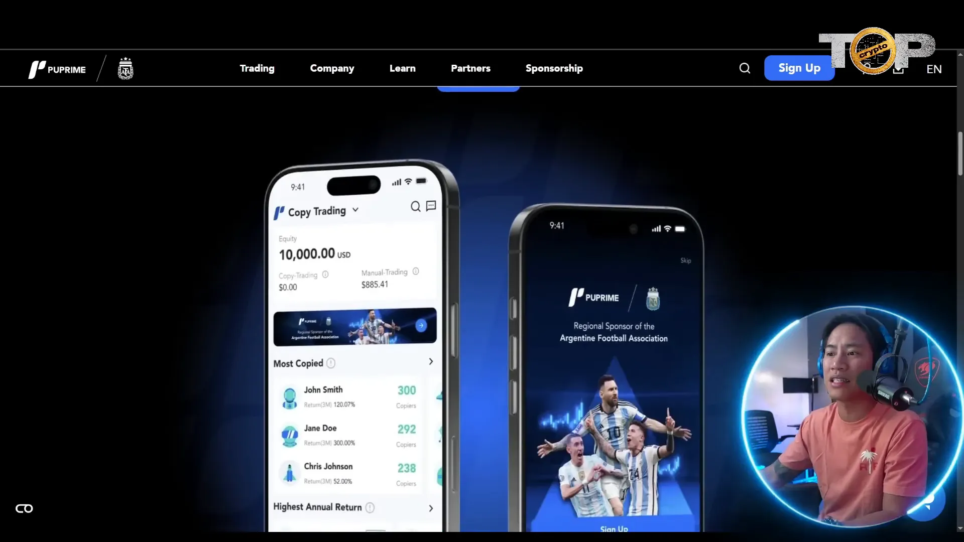 PU Prime trading platform interface
