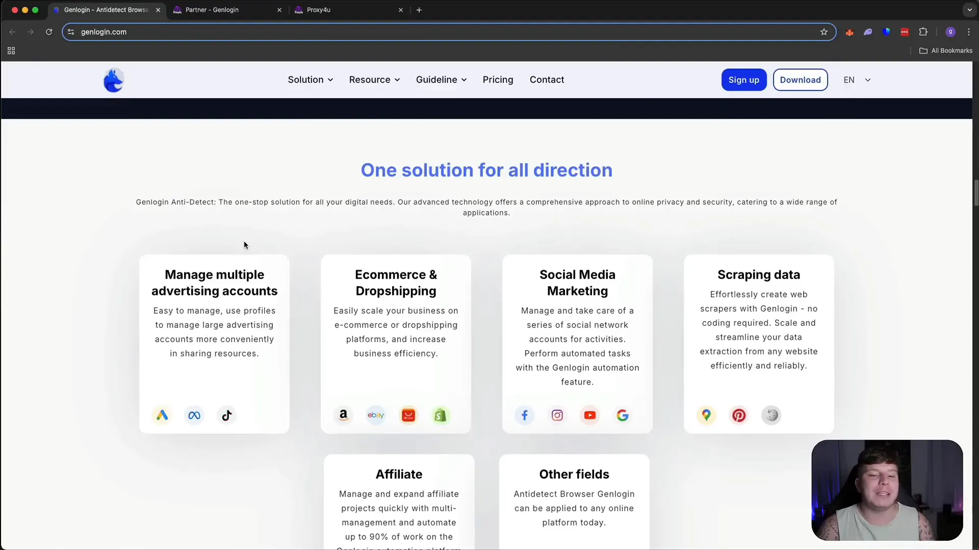 GenLogin synchronized action and automation features