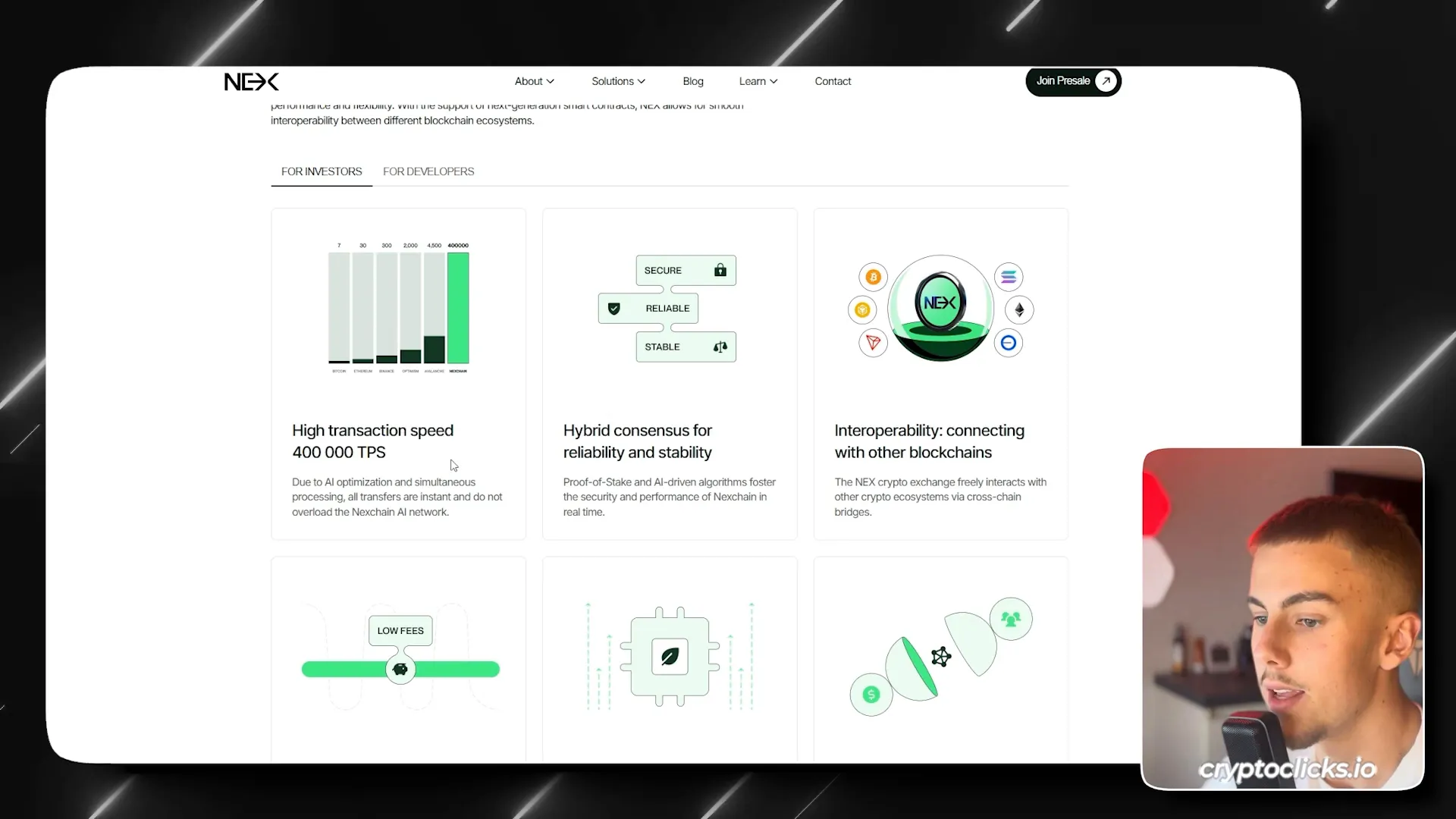 Nexchain AI transaction speed comparison