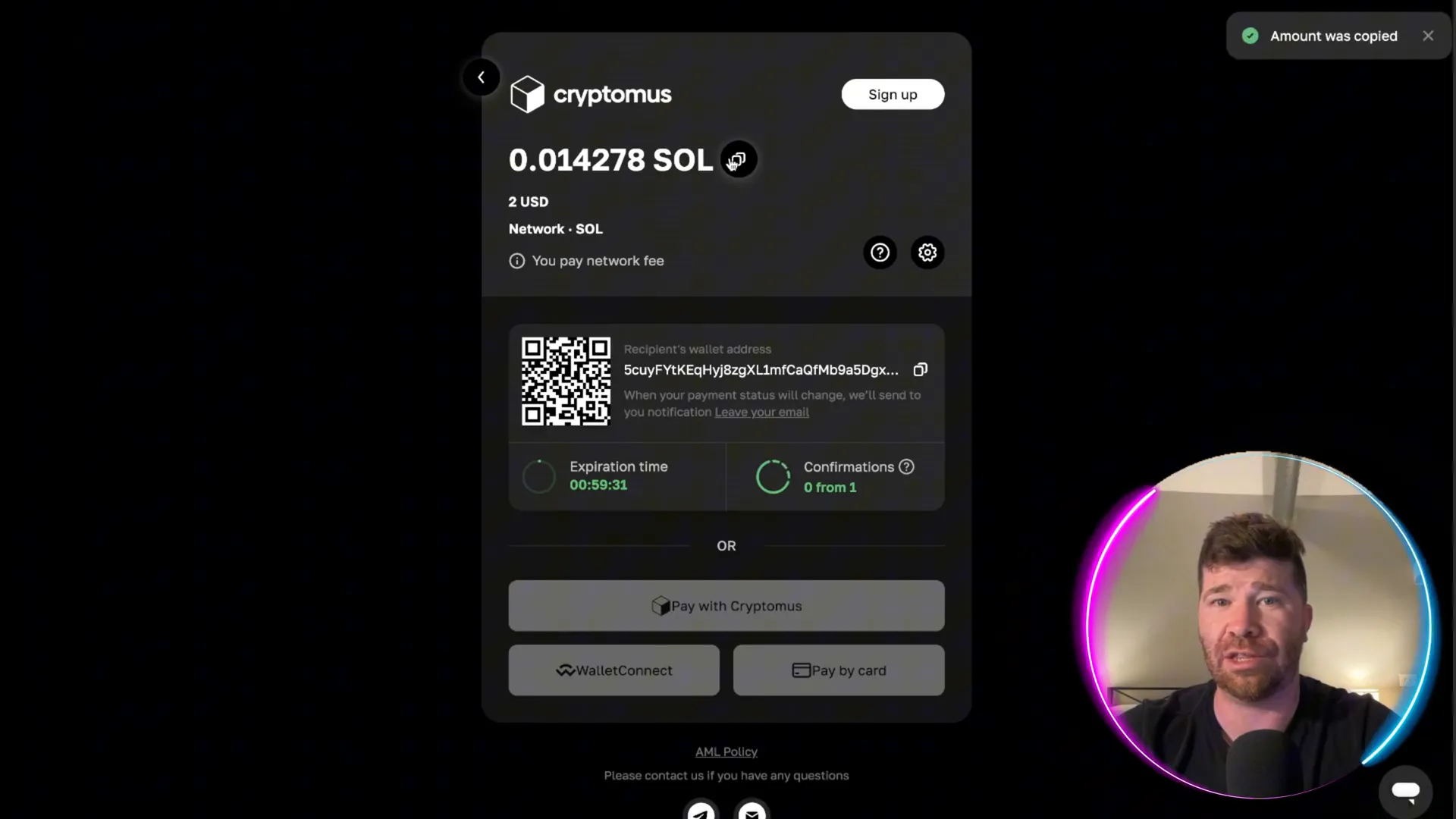Easy deposit process on SMMGo using cryptocurrency