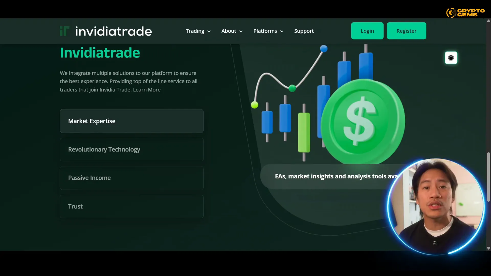 InvidiaTrade's modern and intuitive trading platform interface