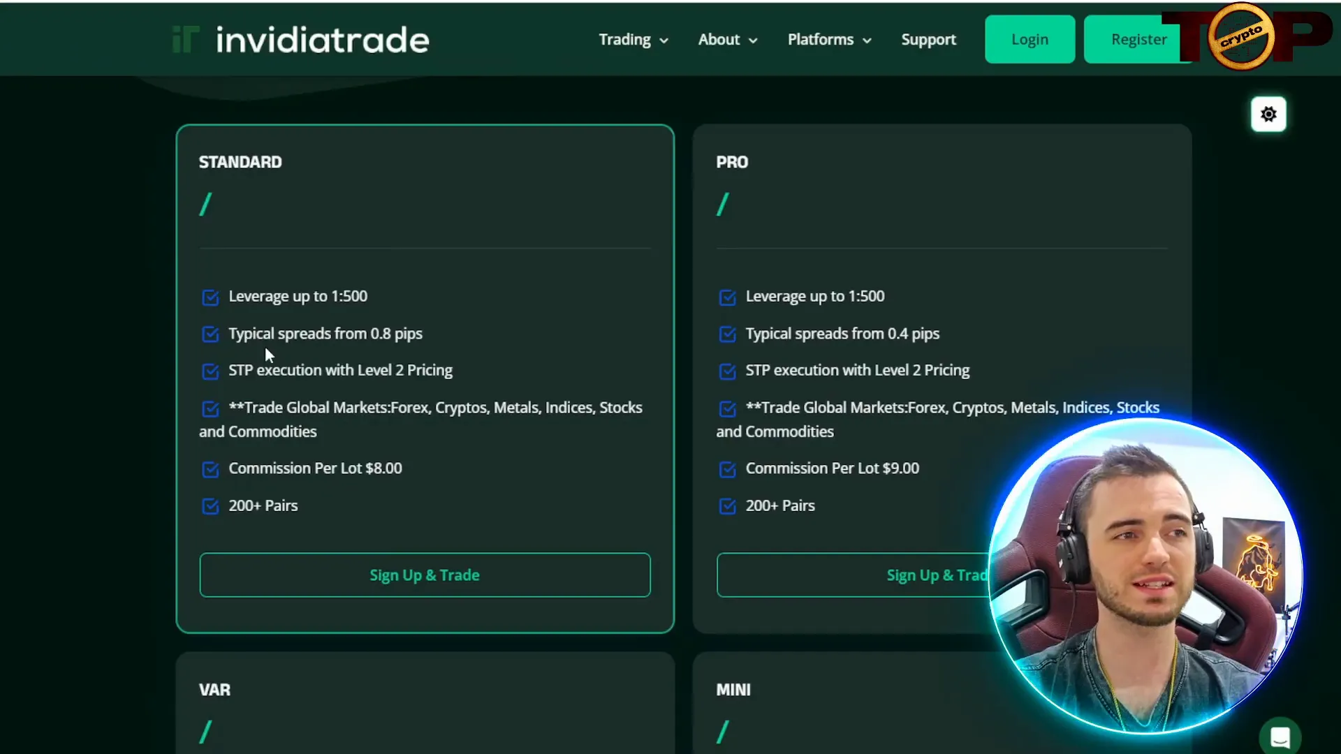 Comparison of spreads and leverage between InvidiaTrade and Liquid Brokers