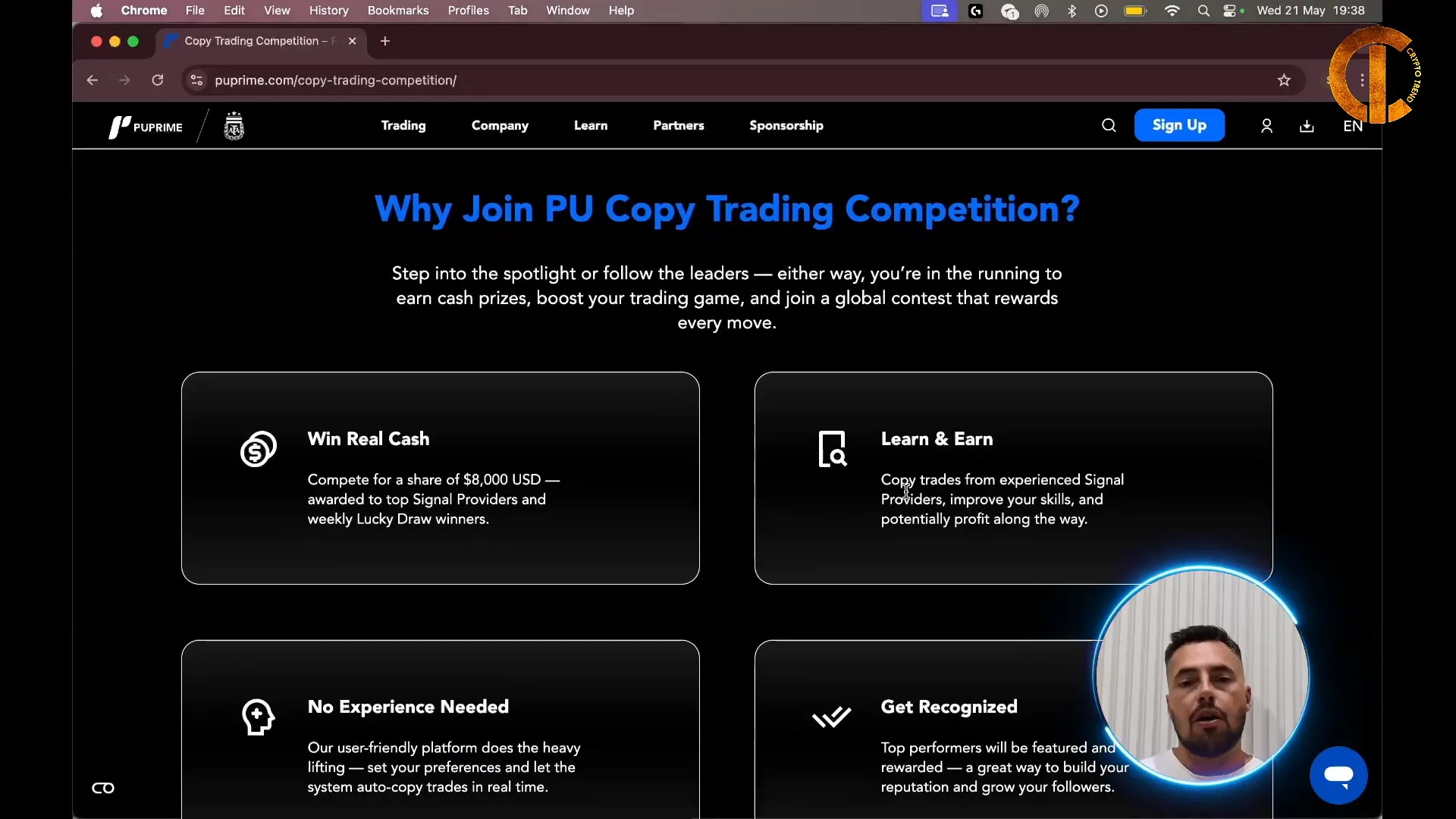 PU Prime Copy Trading Contest benefits and prize pool overview