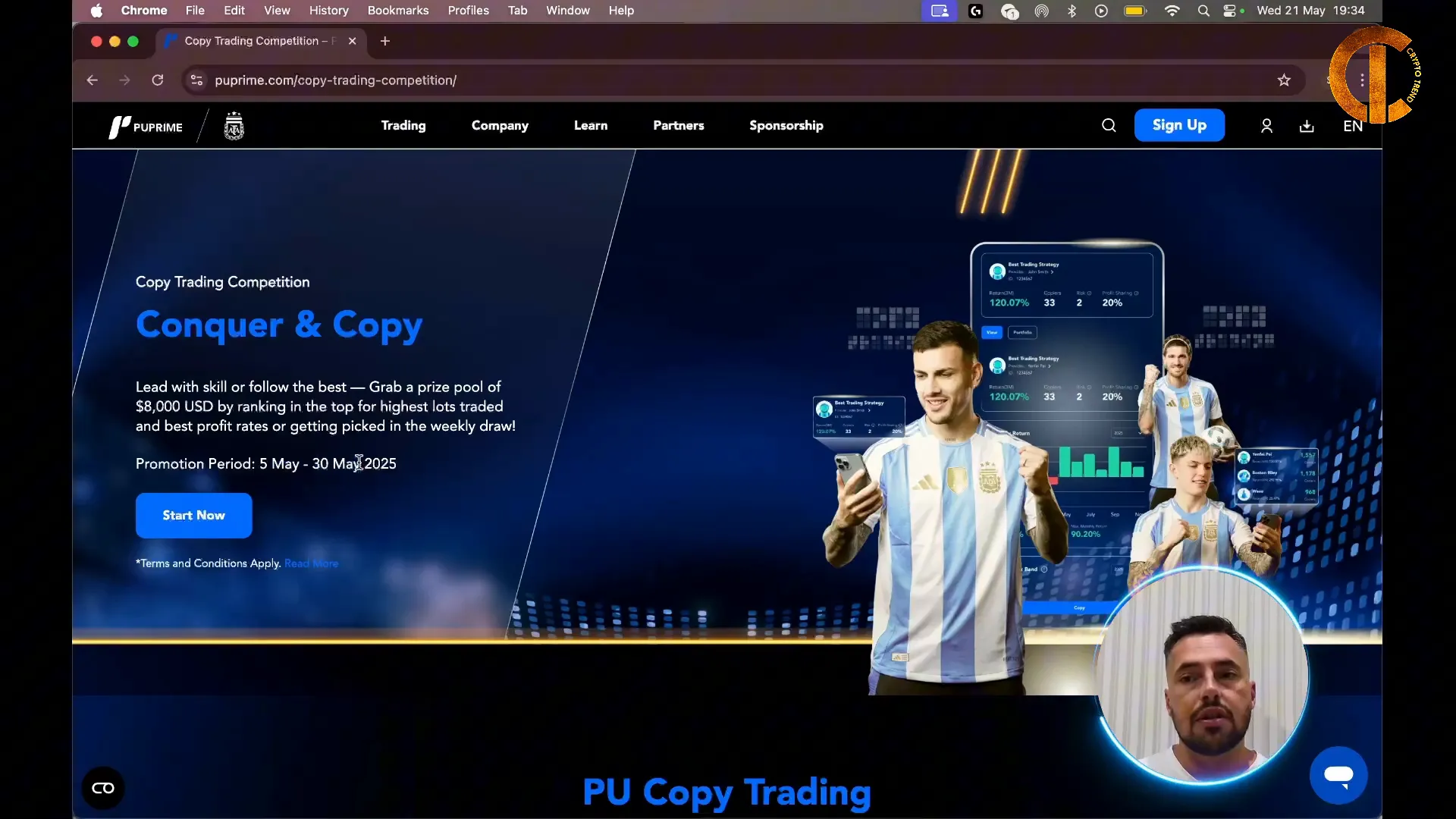 PU Prime Copy Trading Contest prize details and how to participate