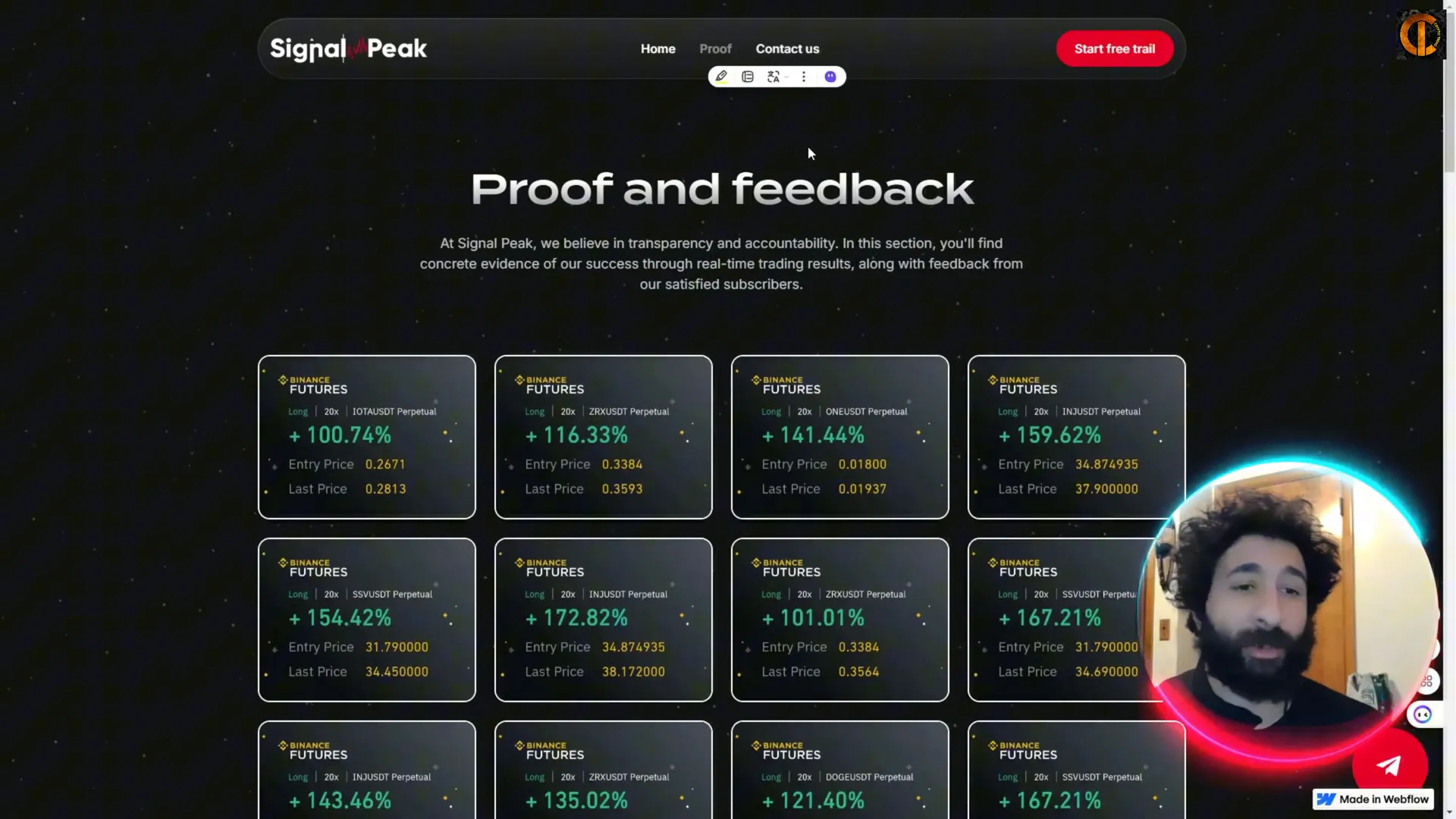SignalPeak's performance proof