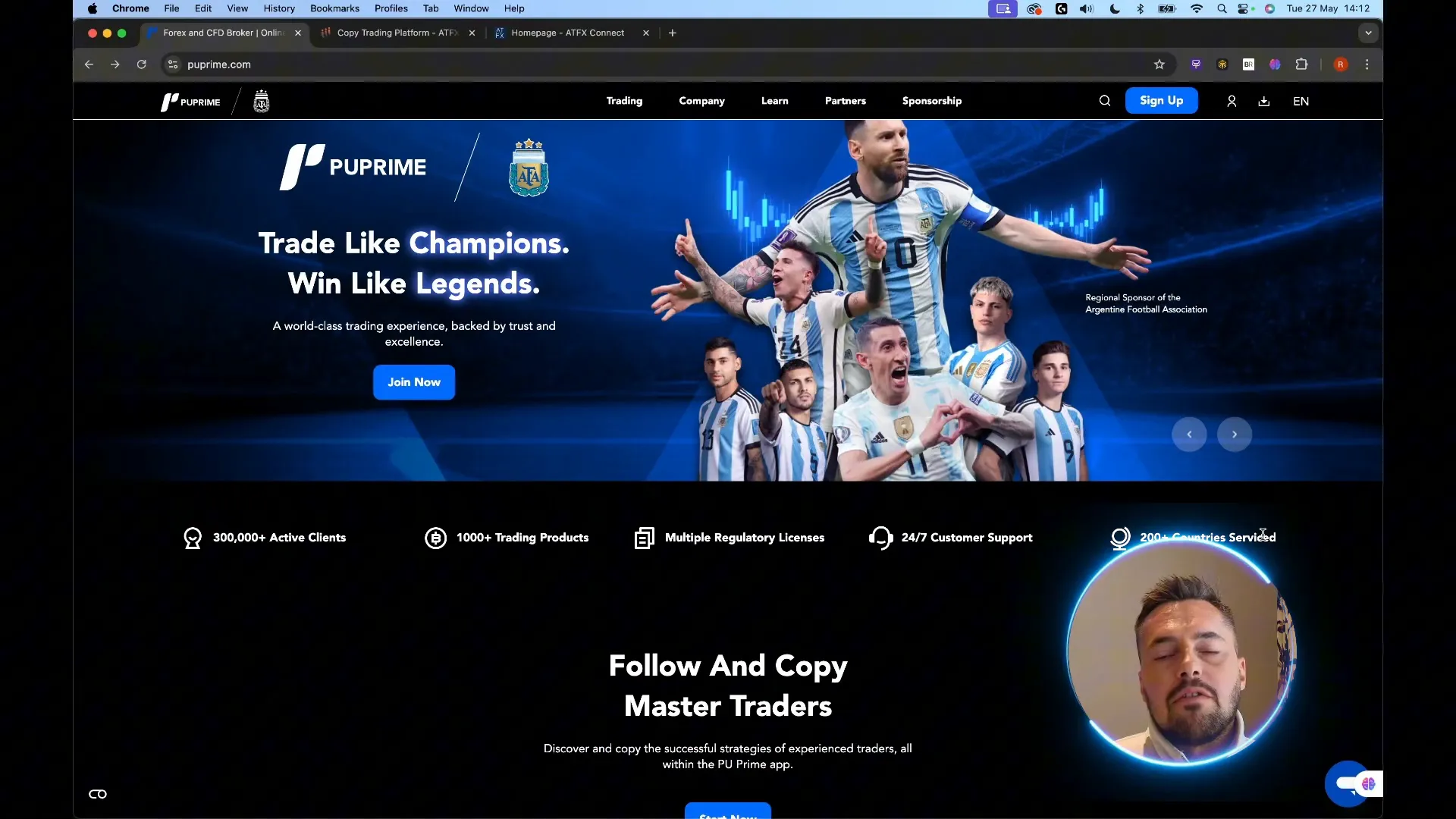 PU Prime website showing global coverage and regulatory licenses