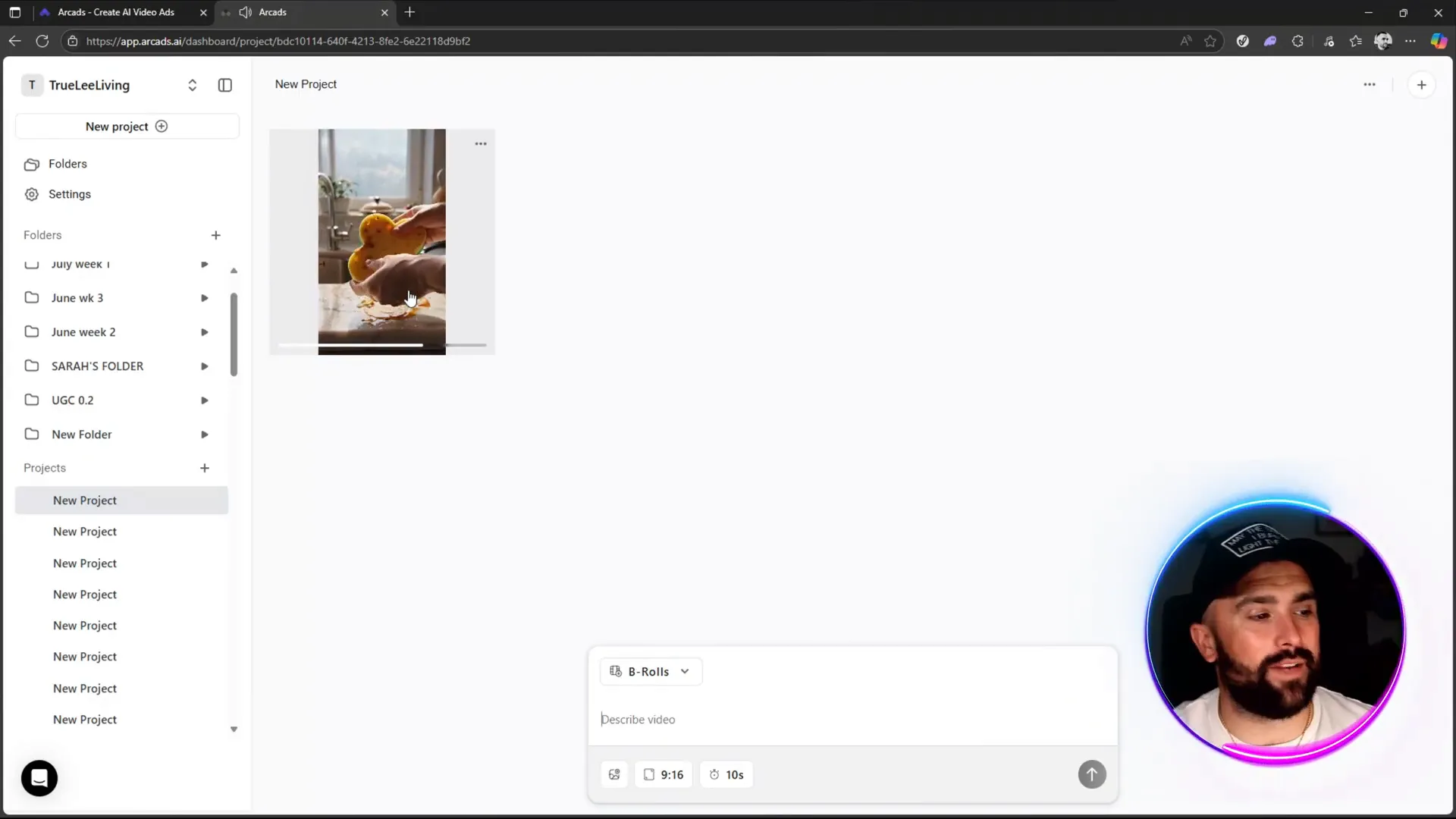 Final 10-second B-roll clip preview ready to watch