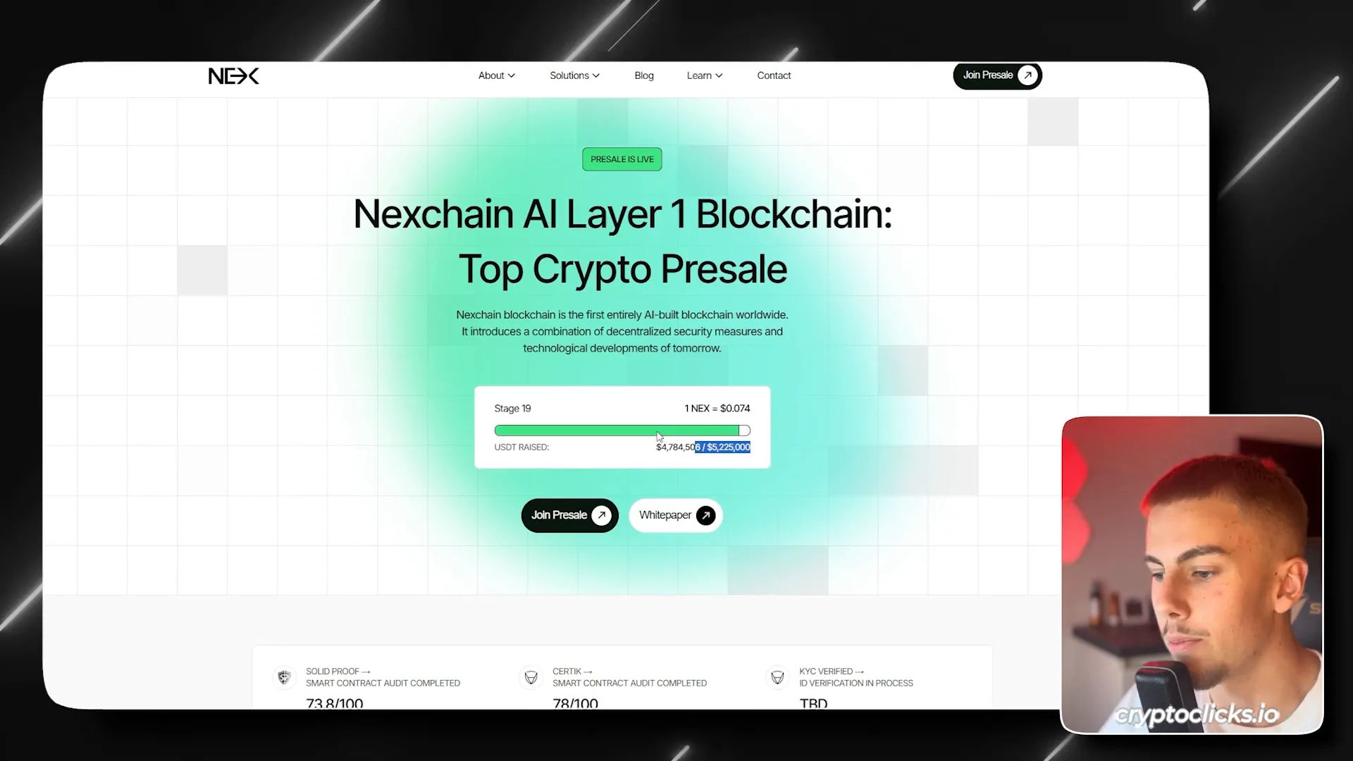 Nexchain AI pre-sale progress