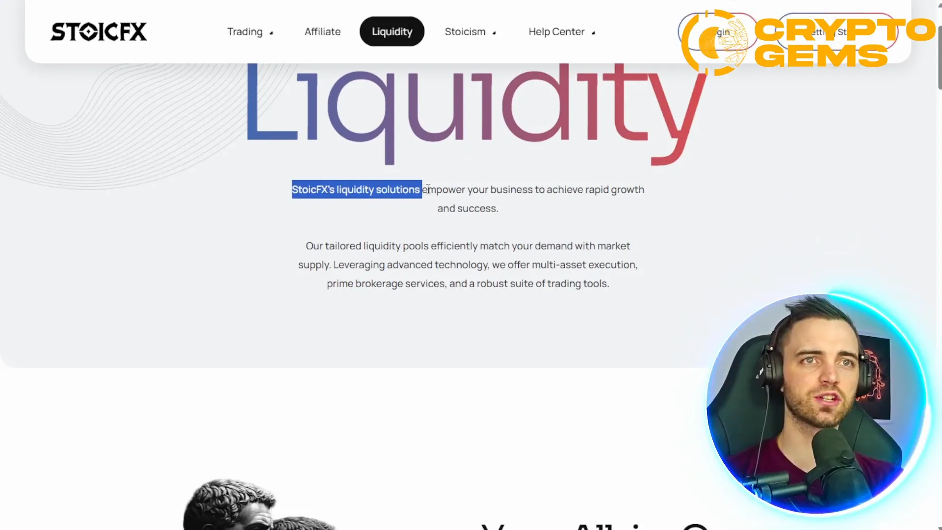 Liquidity solutions on Stoic FX platform