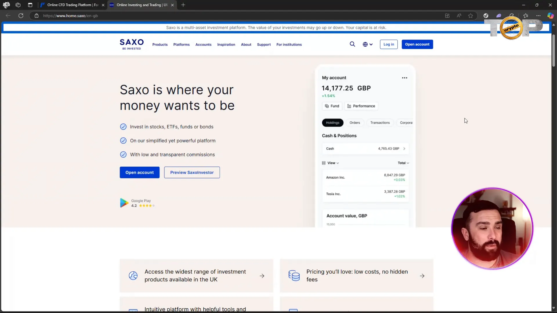 Saxo Platform Features