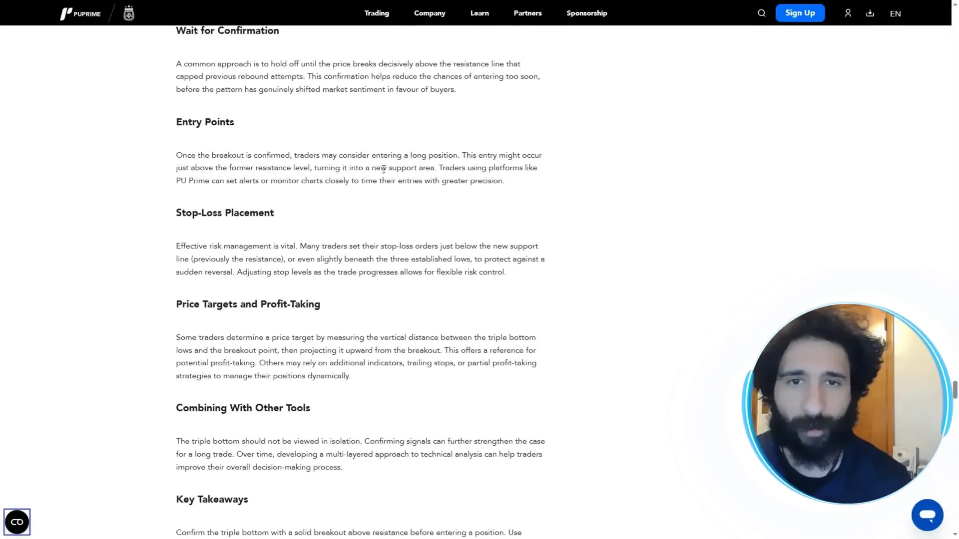 PU Prime trading academy entry points and strategies