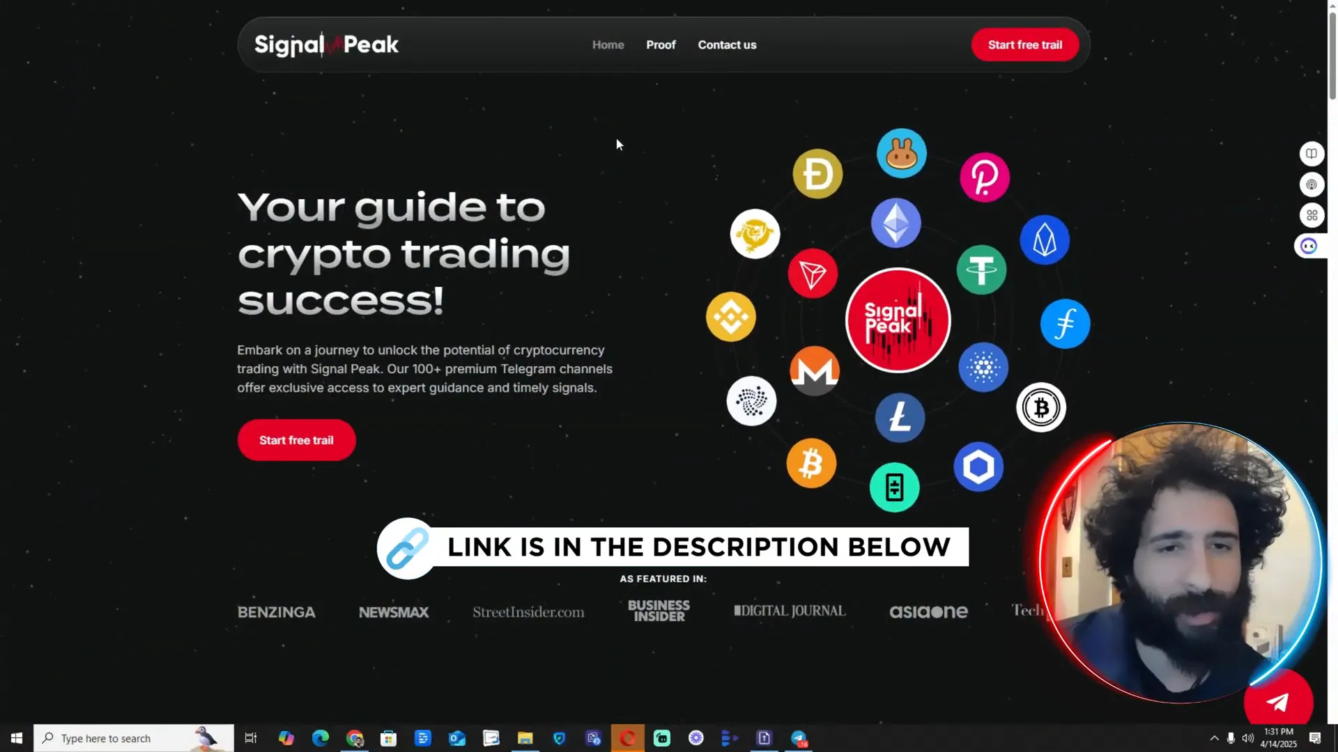 SignalPeak platform overview with trading groups