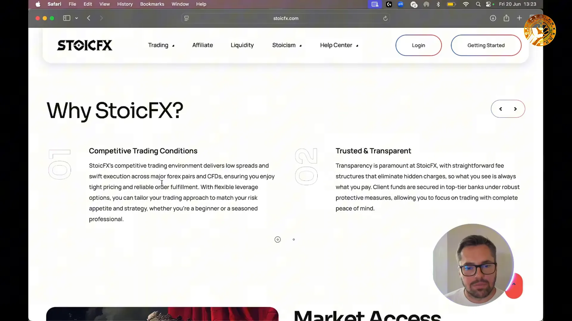 Stoic FX customer support and market list
