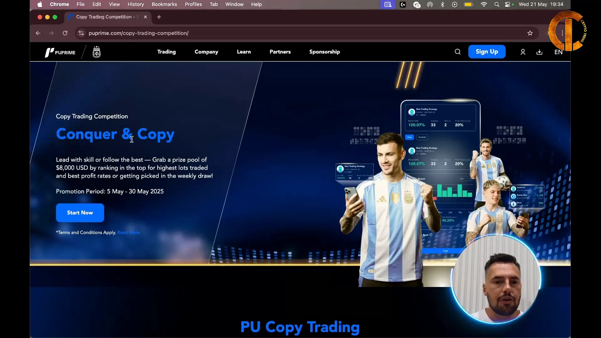 PU Prime copy trading contest prize details and rankings