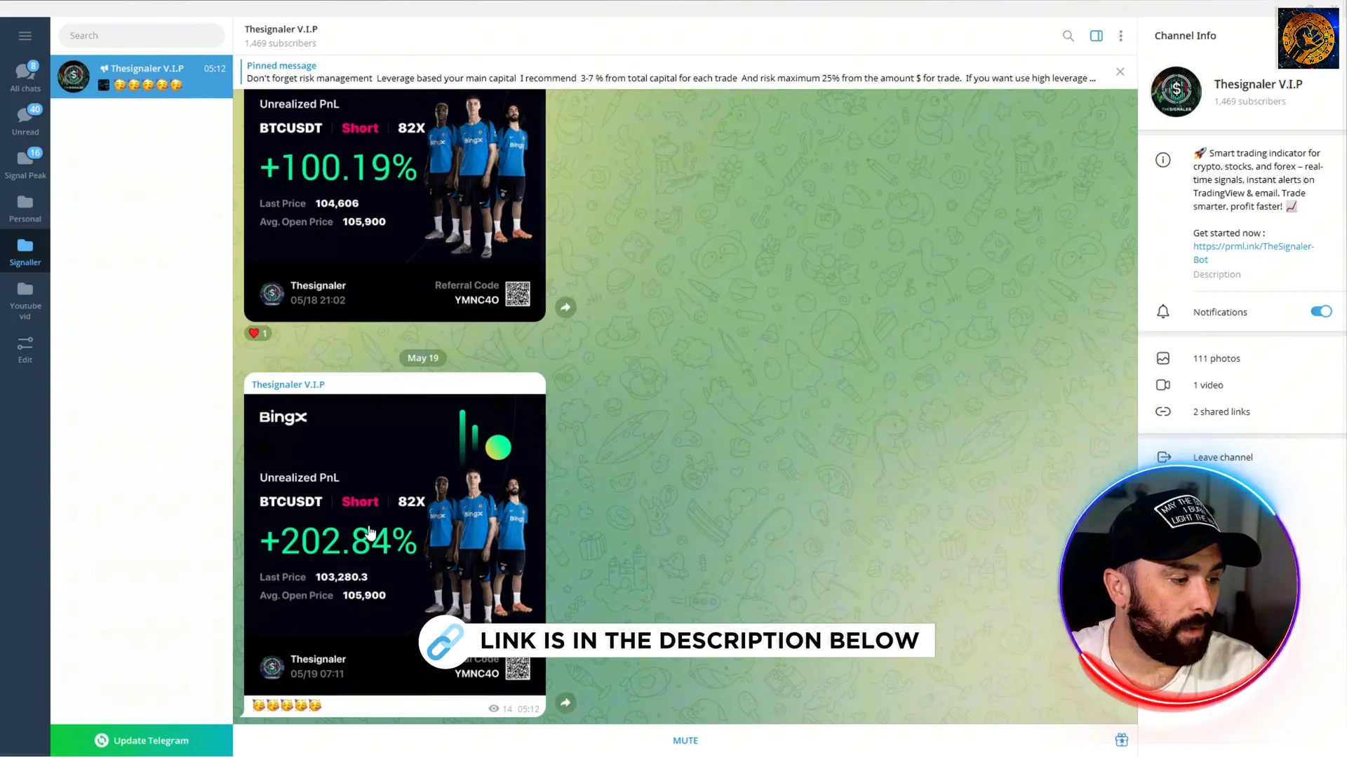TheSignaler VIP group results and statistics