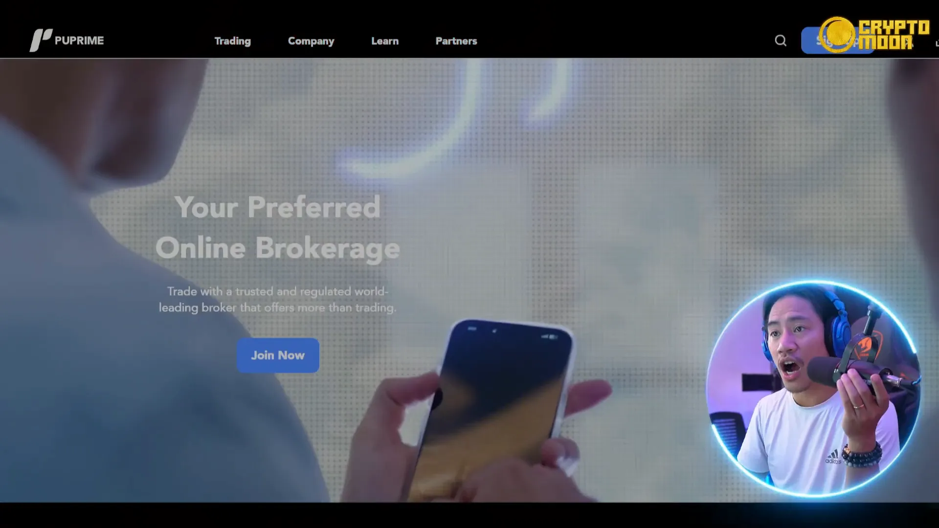 PU Prime landing page