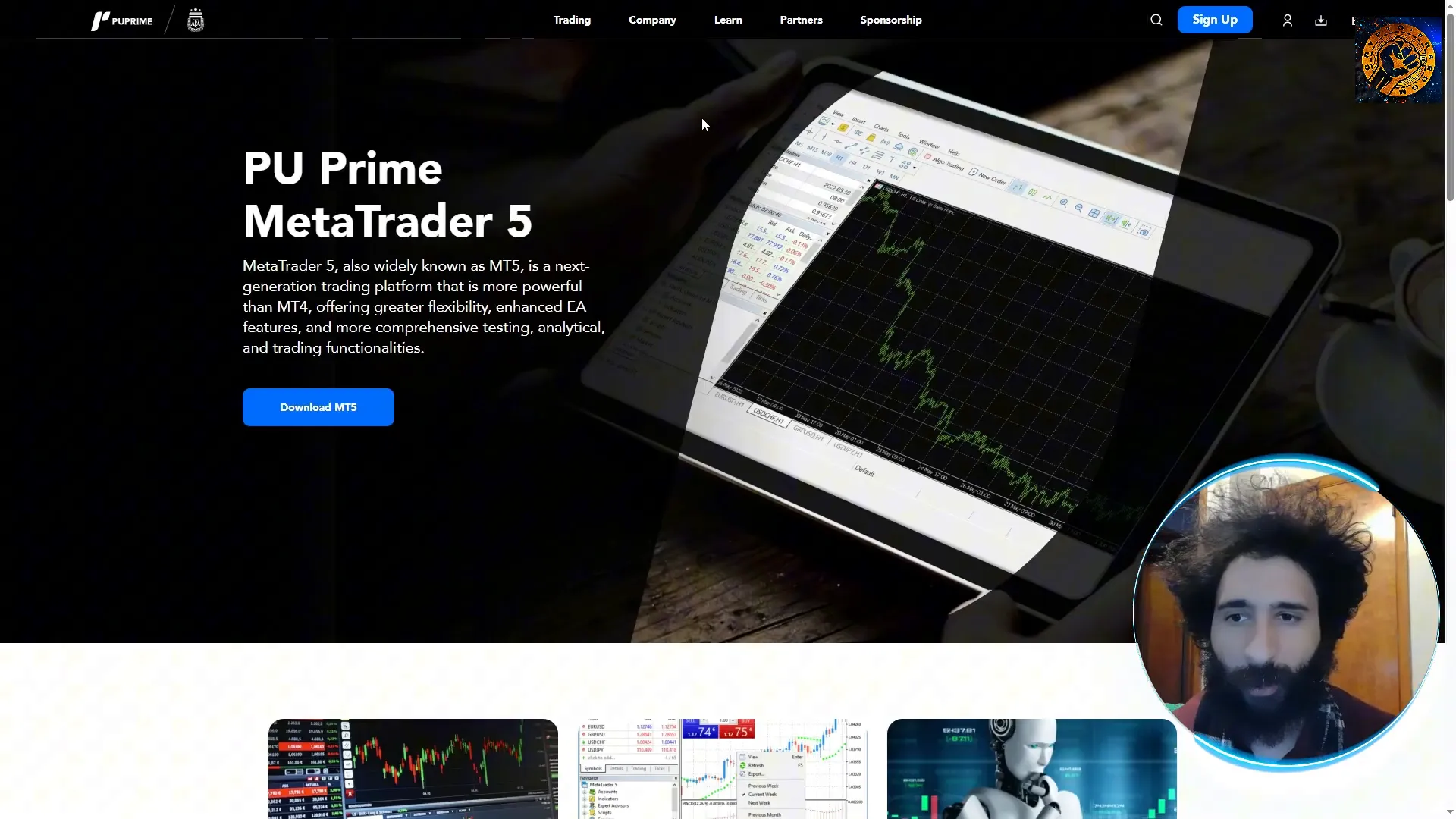 PU Prime MetaTrader 5 and Mobile App Interface