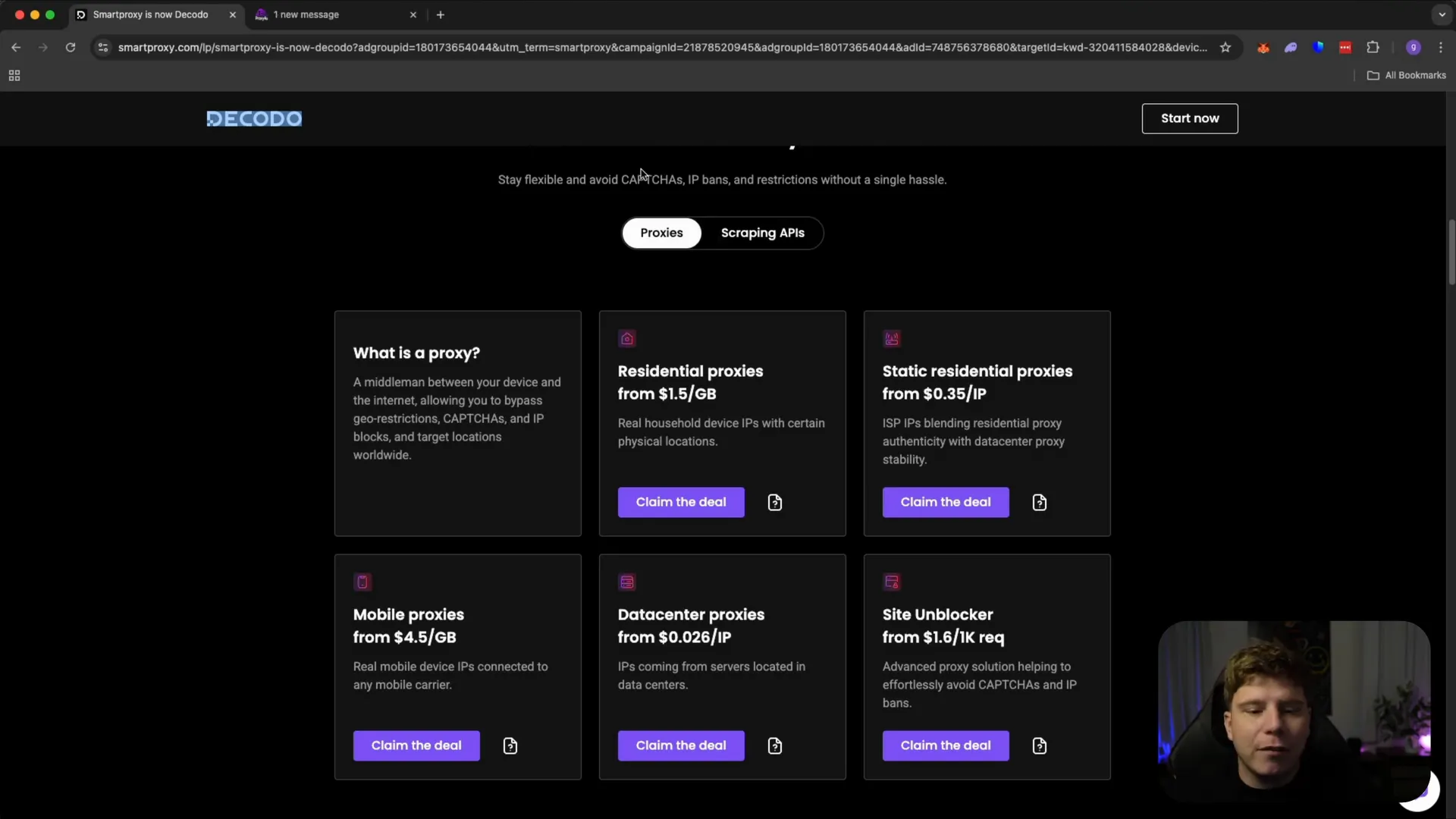 Decoder website showing misleading pricing