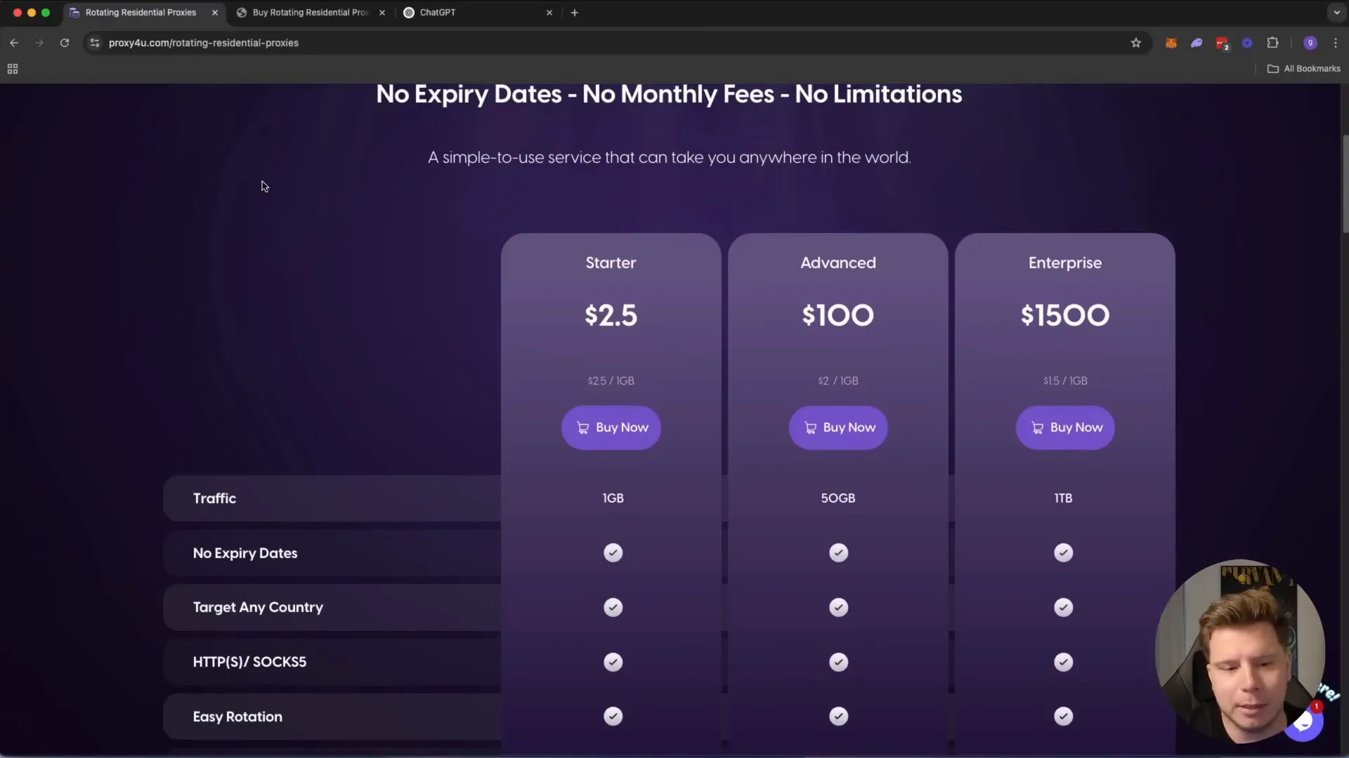 Proxy4U speed comparison