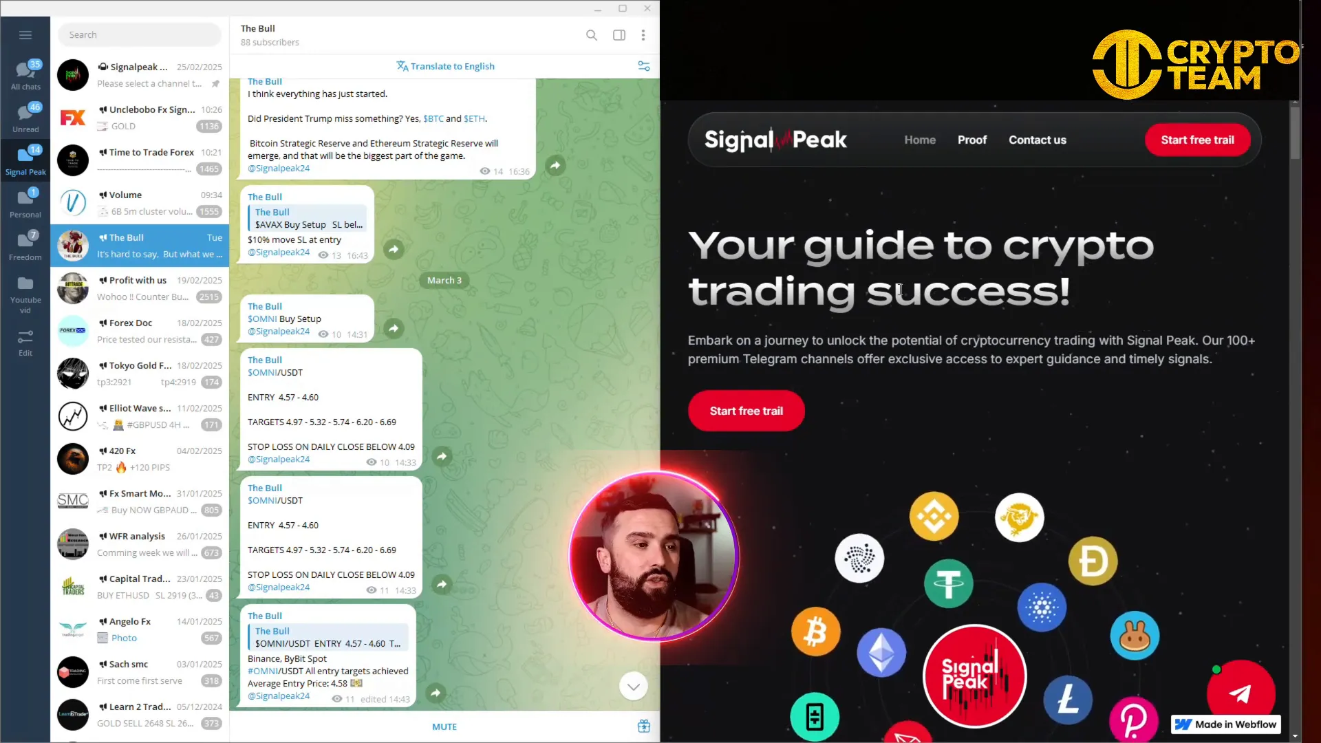 SignalPeak website overview