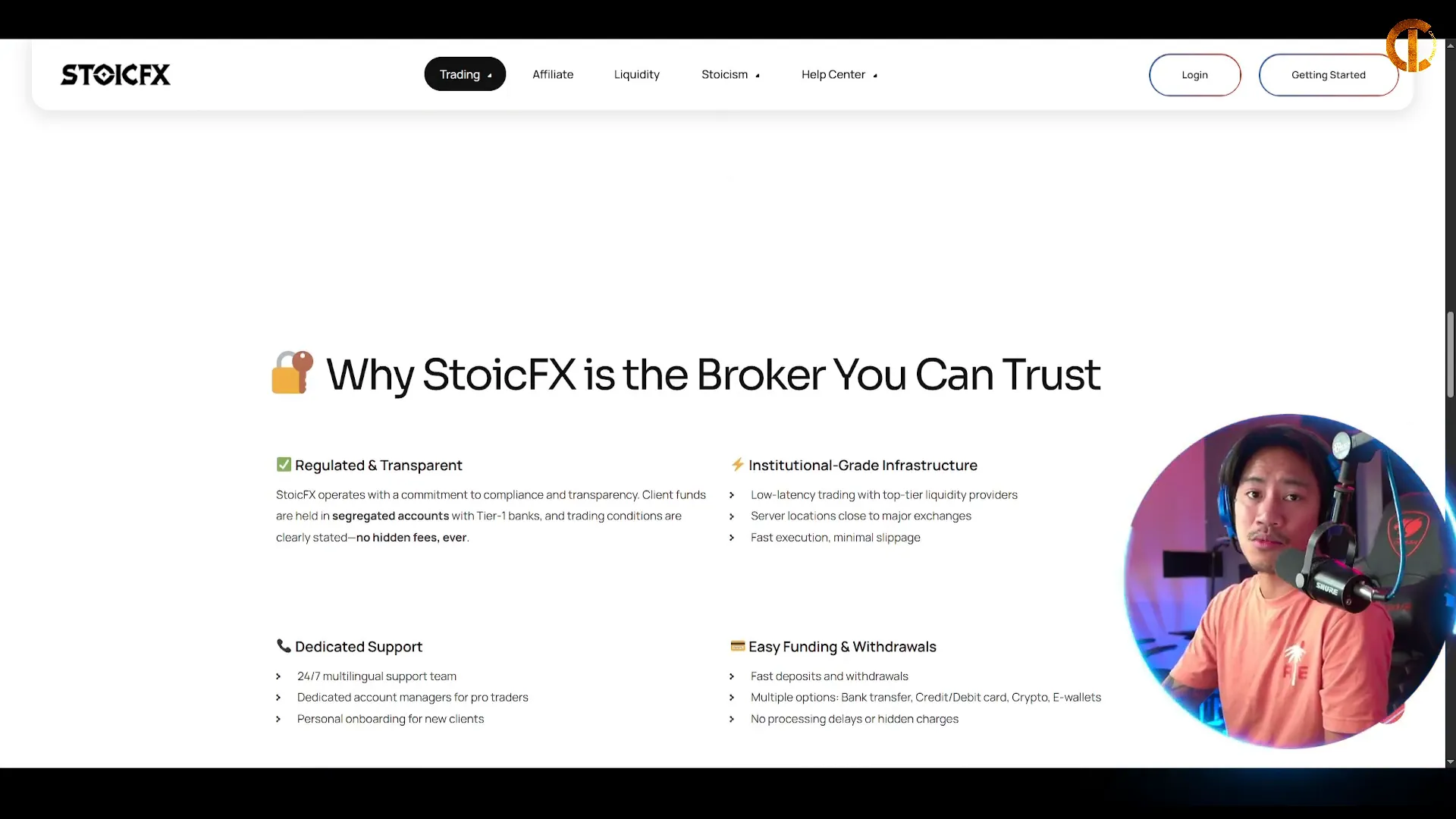 Stoic FX customer support and trading instruments overview