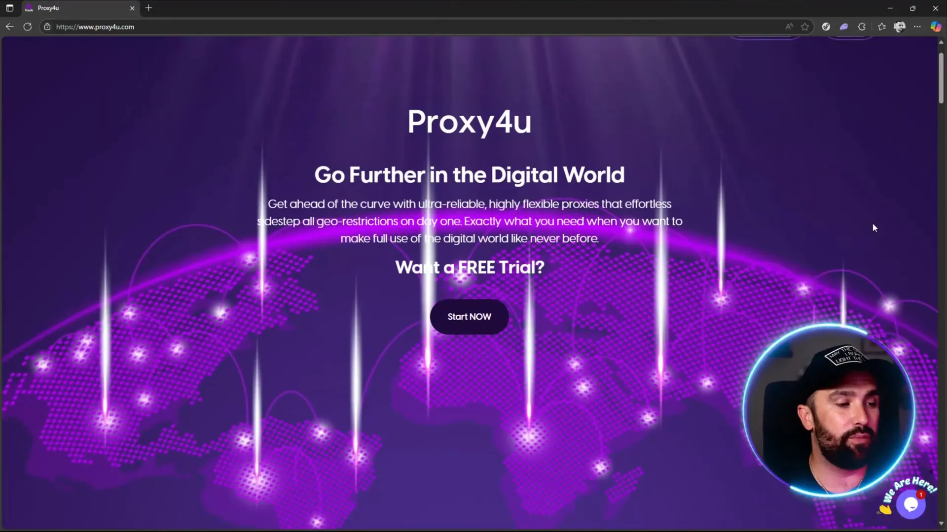 Proxy4U homepage showcasing proxy plans