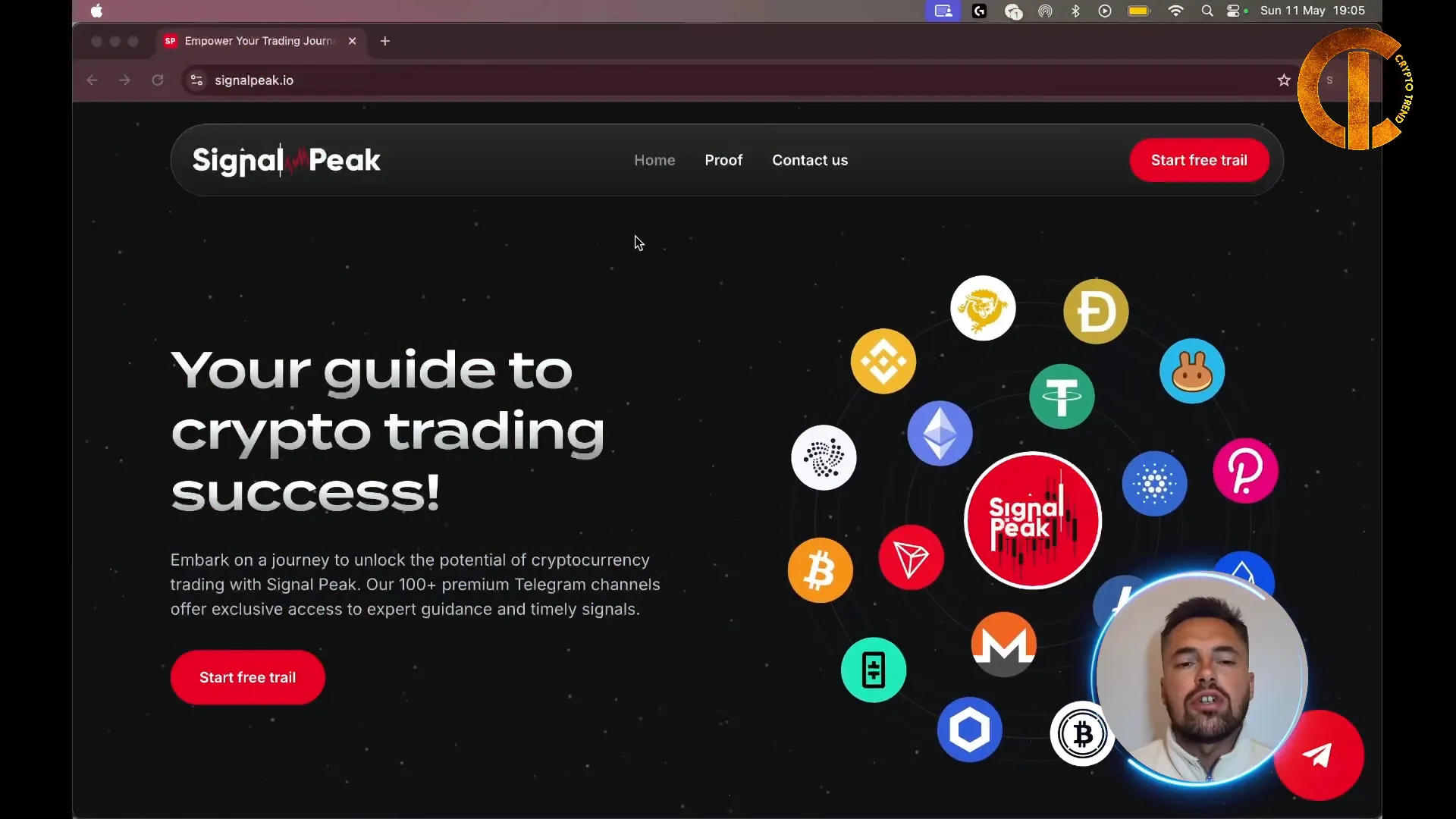 SignalPeak website clean and professional homepage