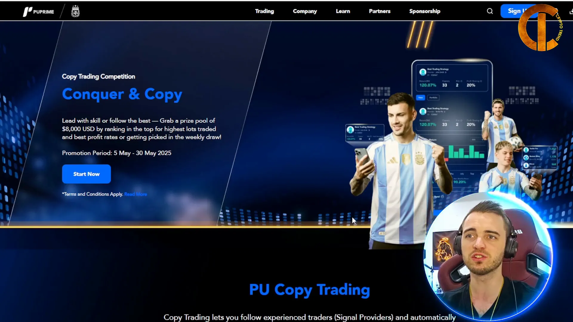 PU Prime copy trading platform overview